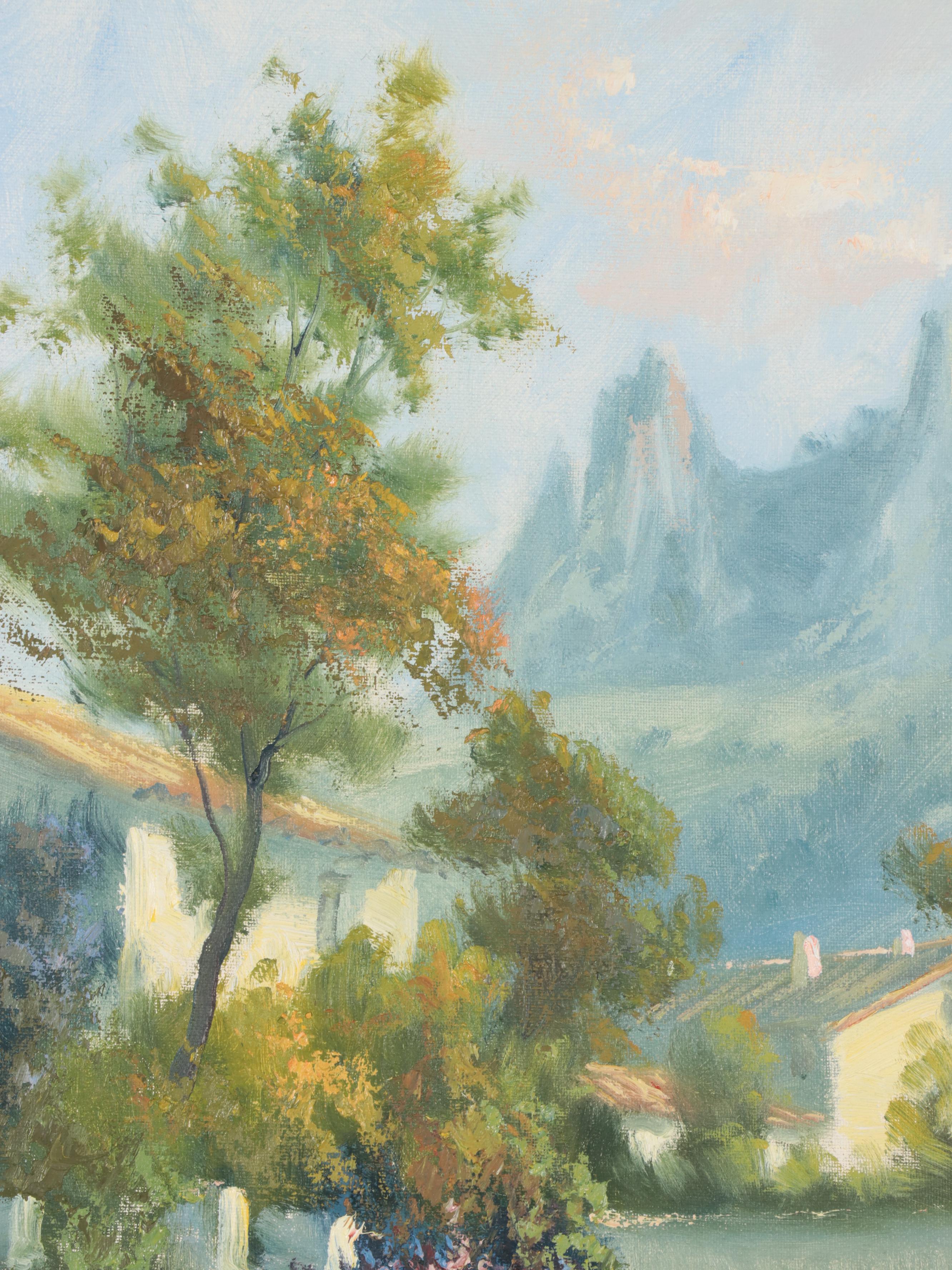 Mountain Landscape Oil Painting