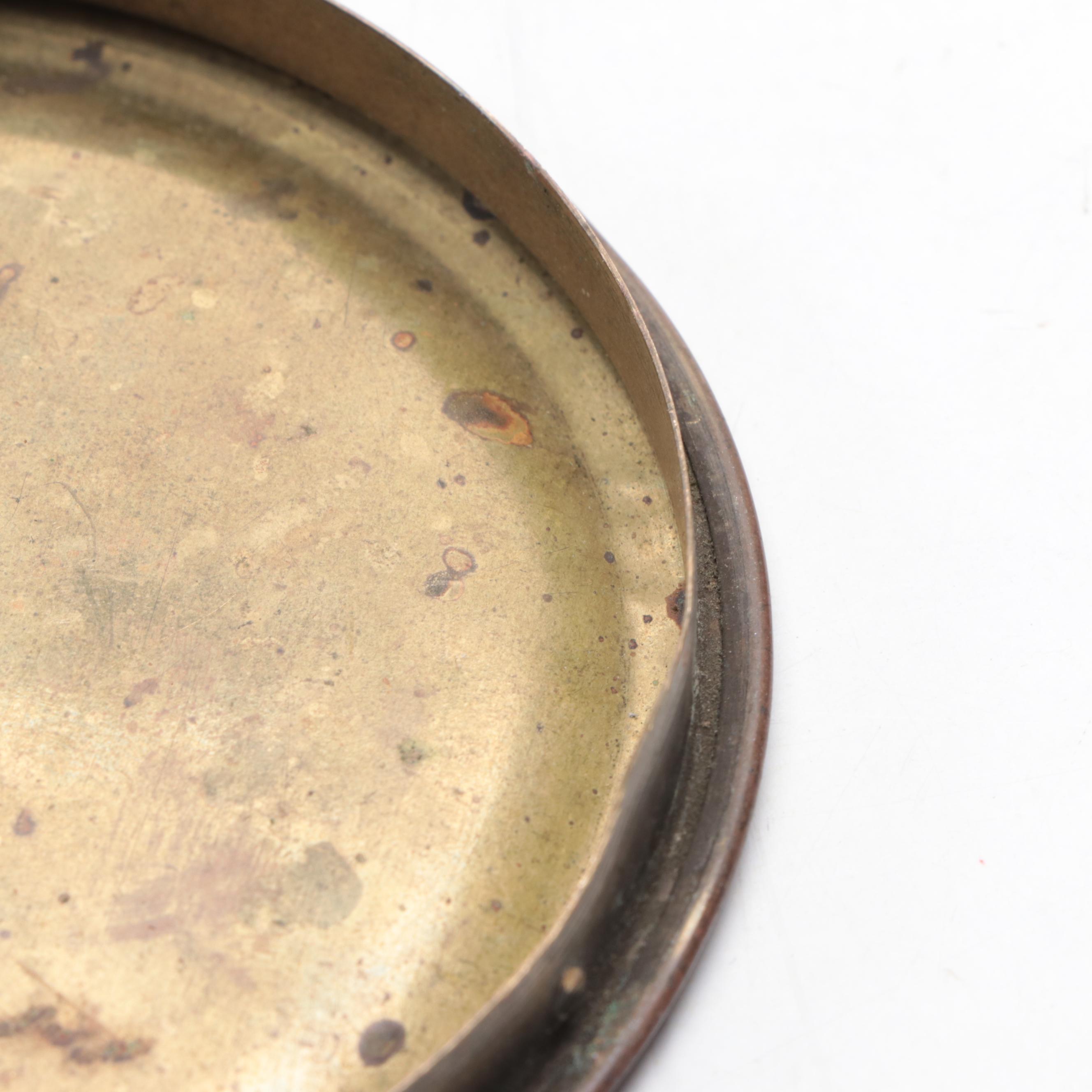 Footed Tambour Mantel Clock, 20th Century