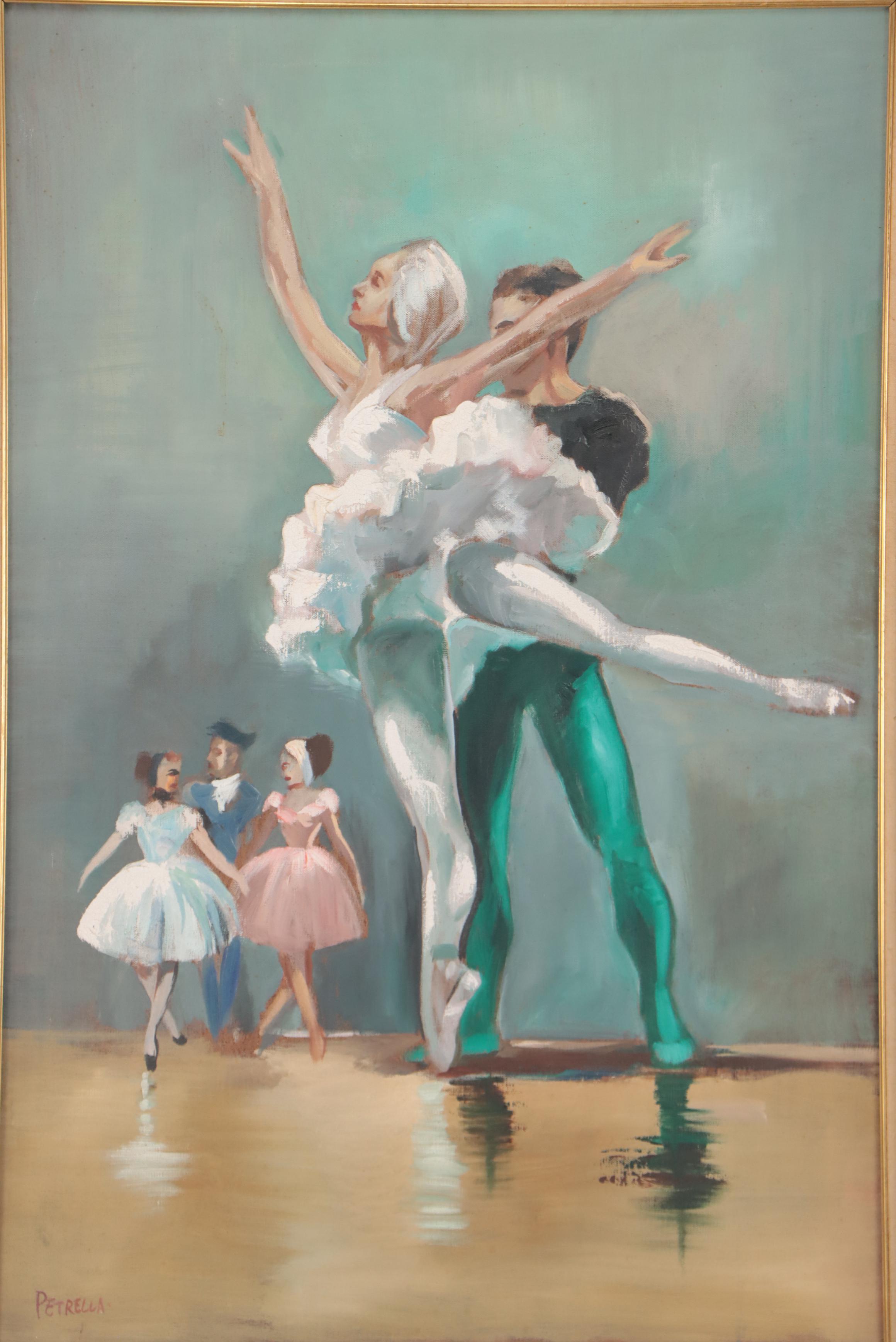 Oil Painting of Ballet Dancers