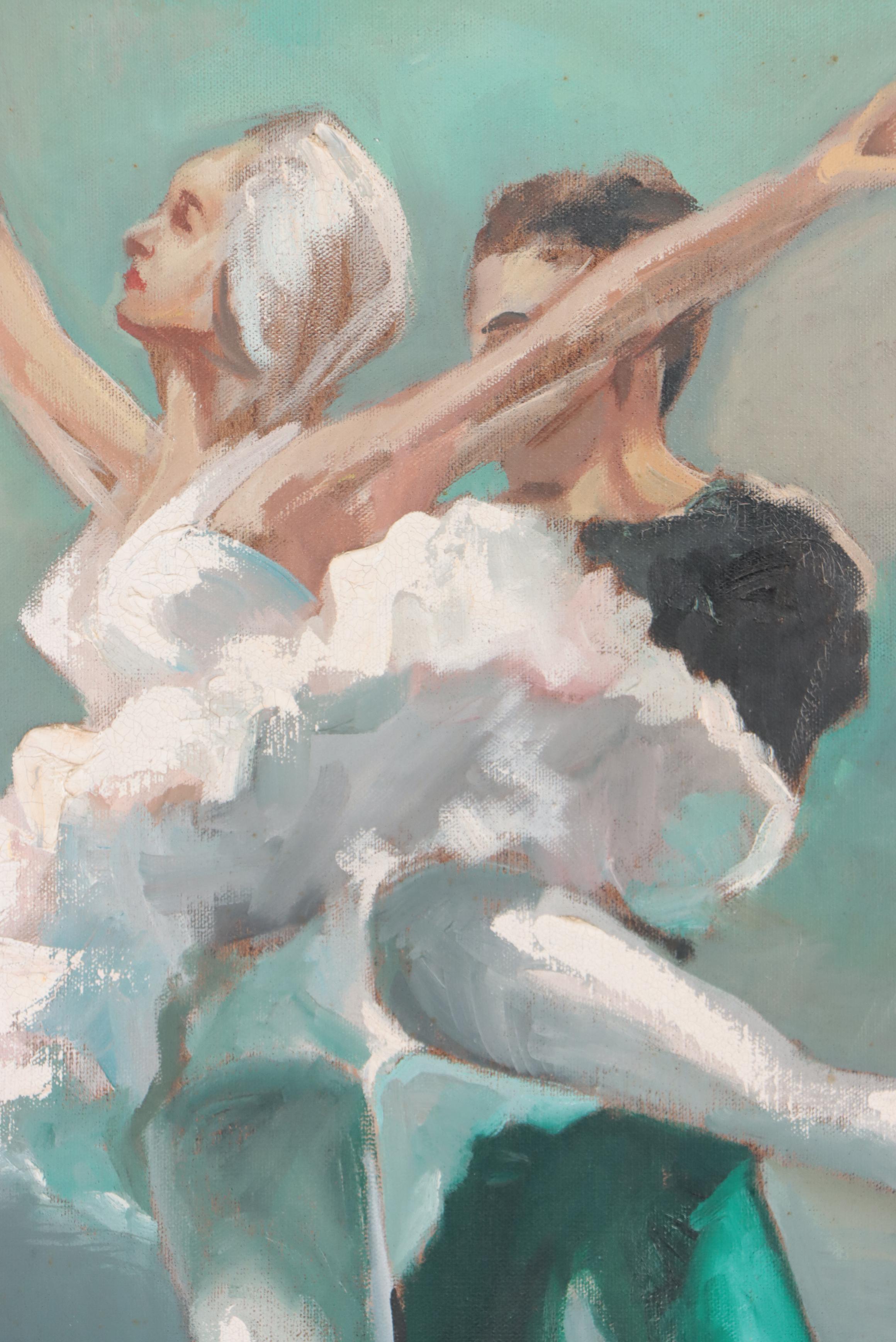 Oil Painting of Ballet Dancers