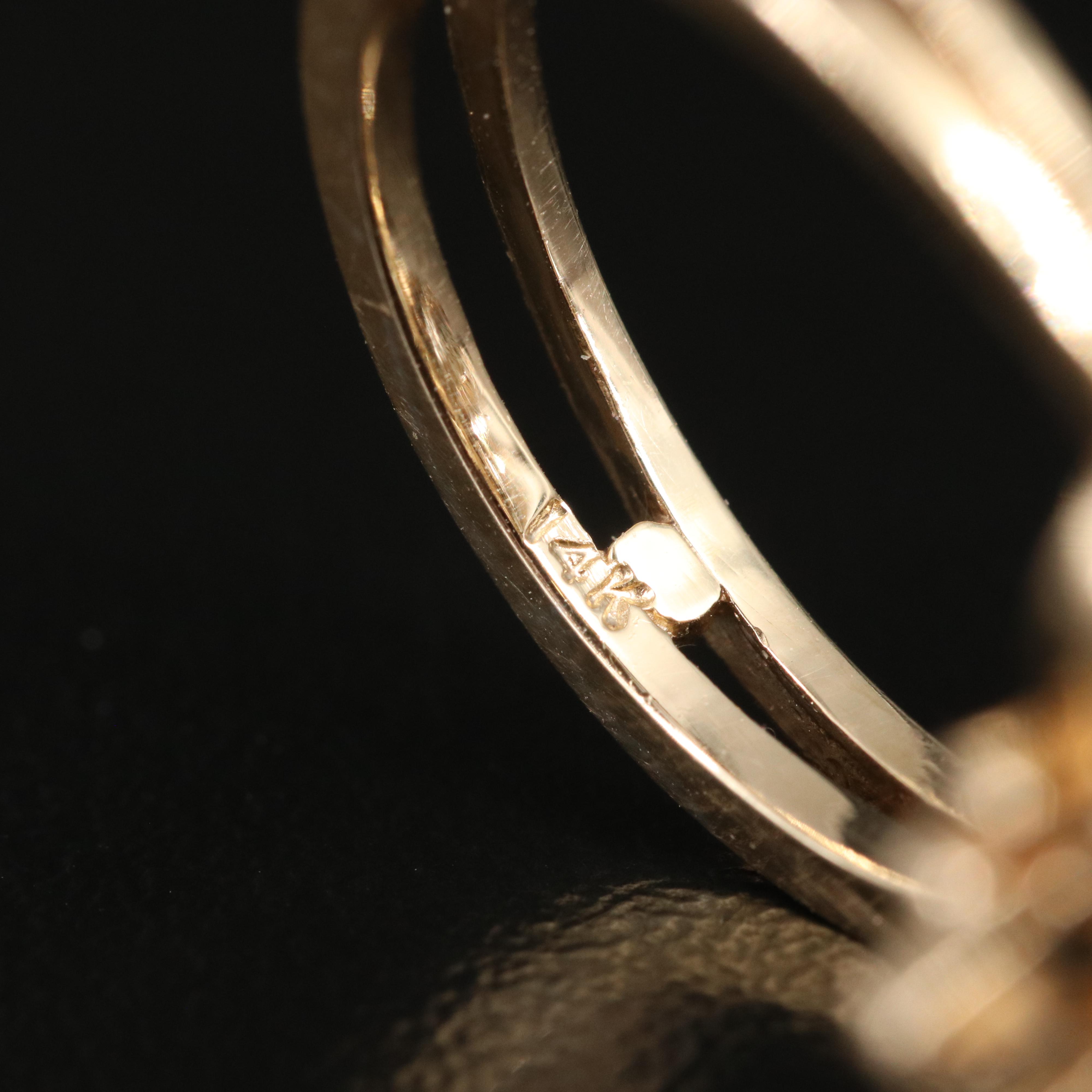 14K Ruby and Diamond Butterfly Ring