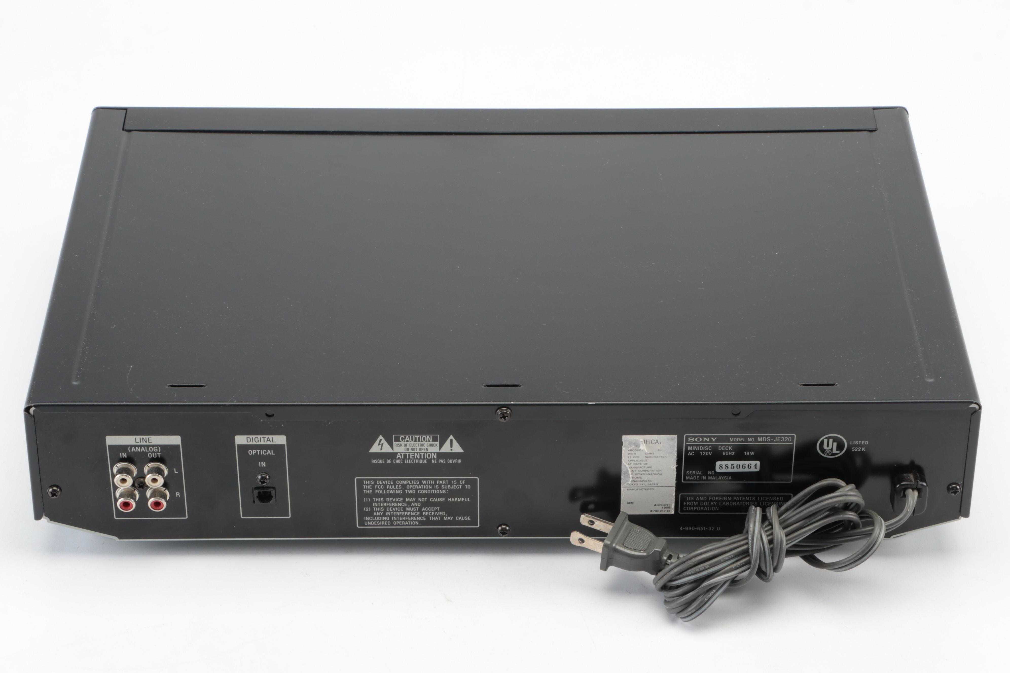 Sony MDSJE320 Minidisc Deck EBTH