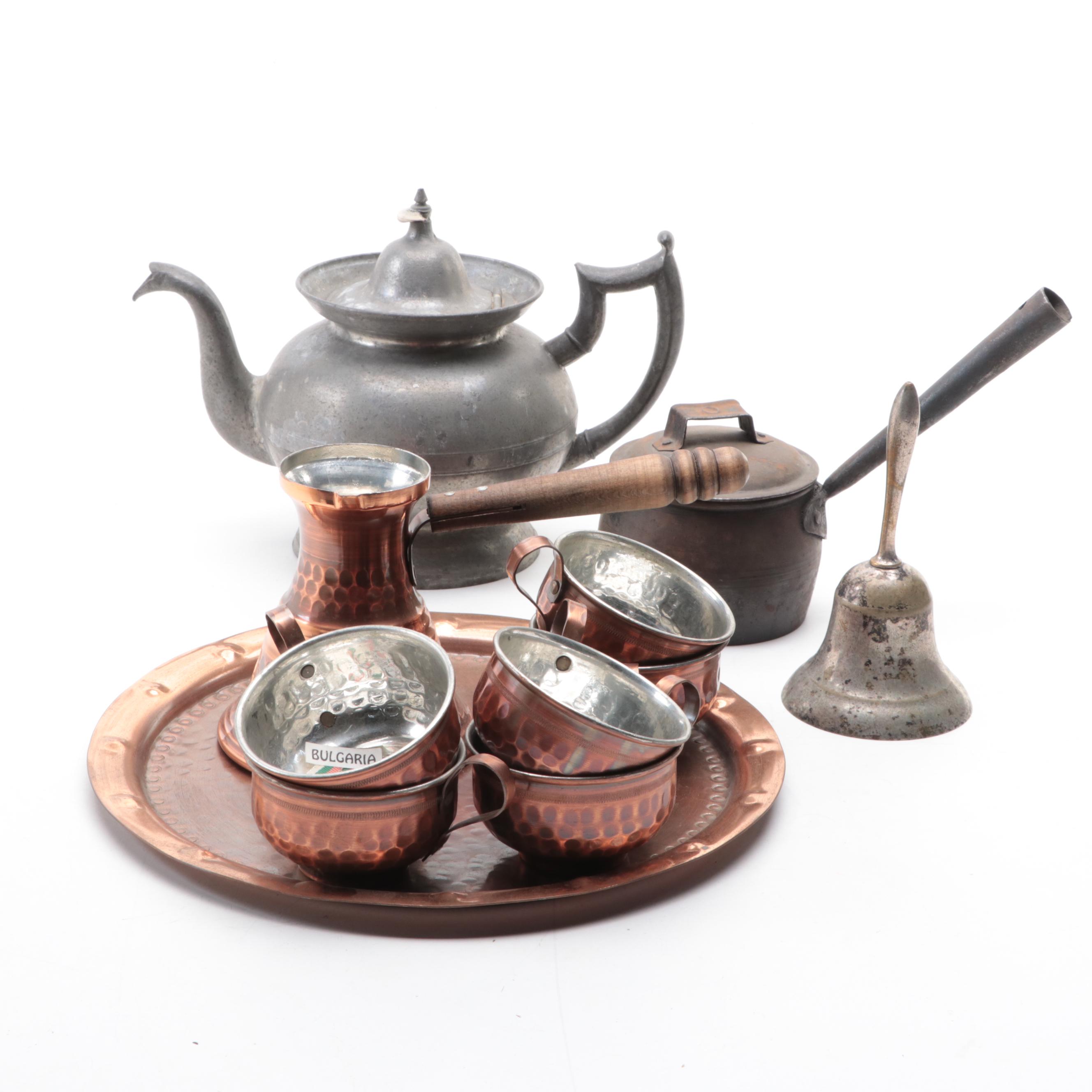 American Antique Tea Steeper, Copper Turkish Style Coffee Pot, More