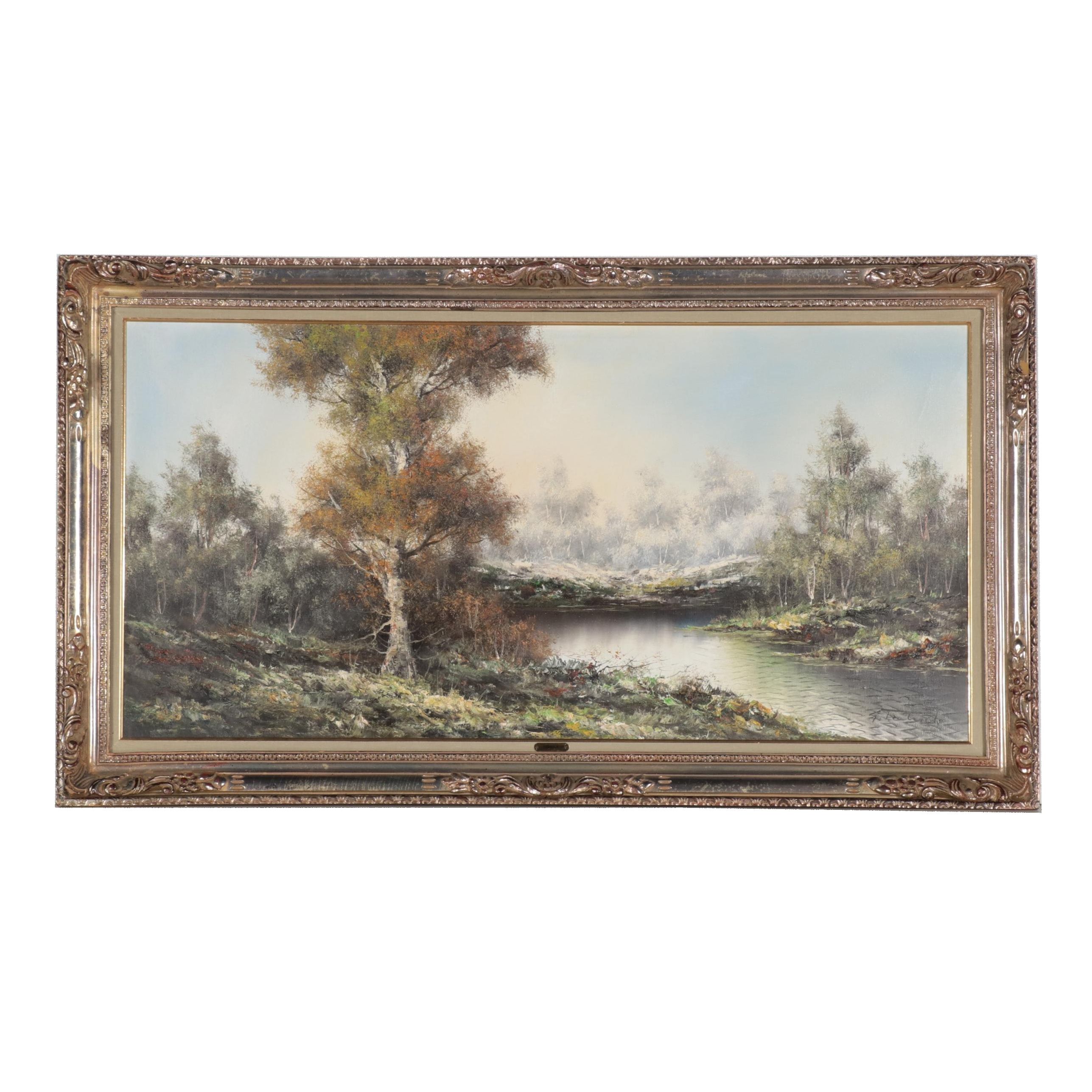 Gianni Tedeschi Landscape Oil Painting