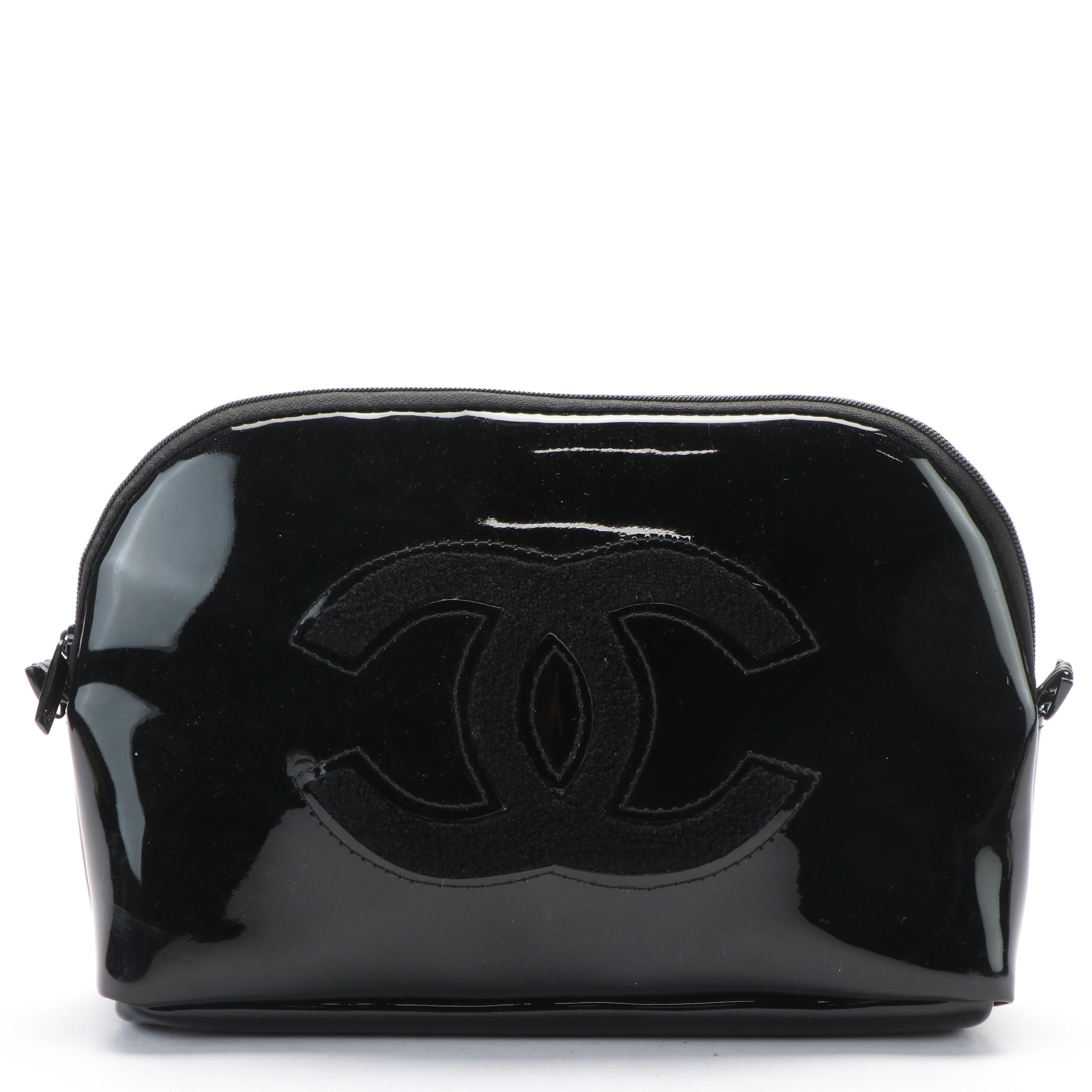 Chanel Precision Patent Leather Cosmetic Bag