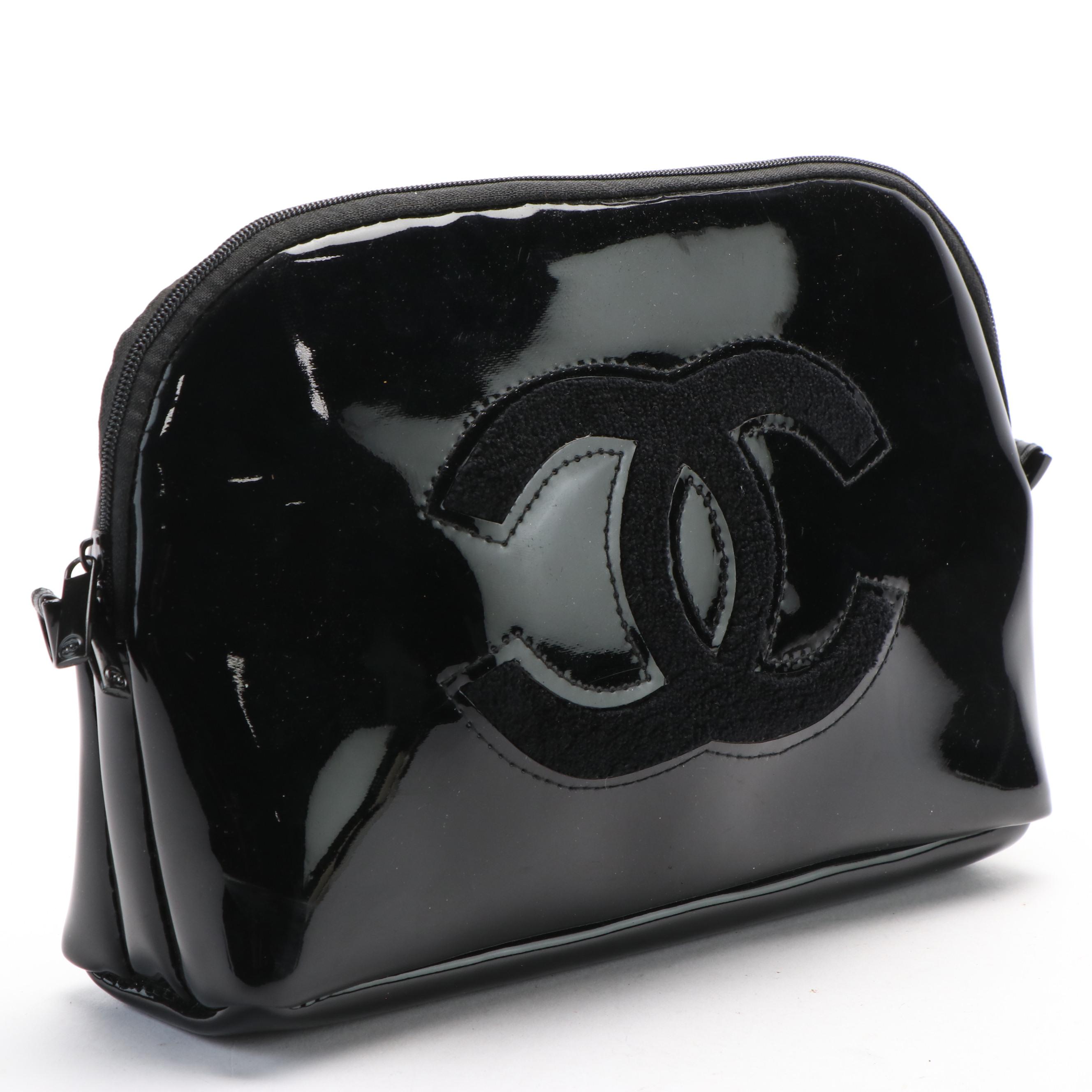 Chanel Precision Patent Leather Cosmetic Bag