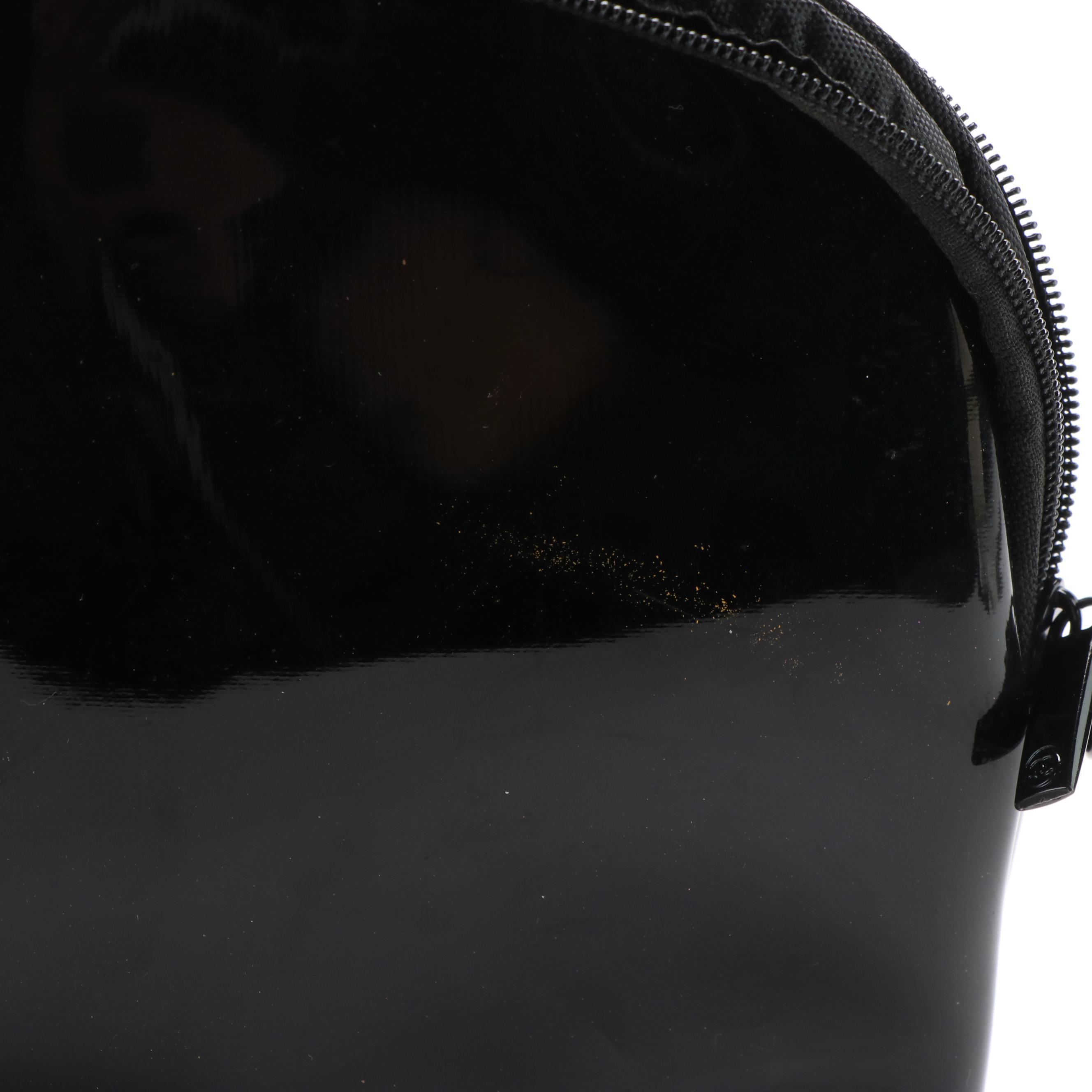 Chanel Precision Patent Leather Cosmetic Bag