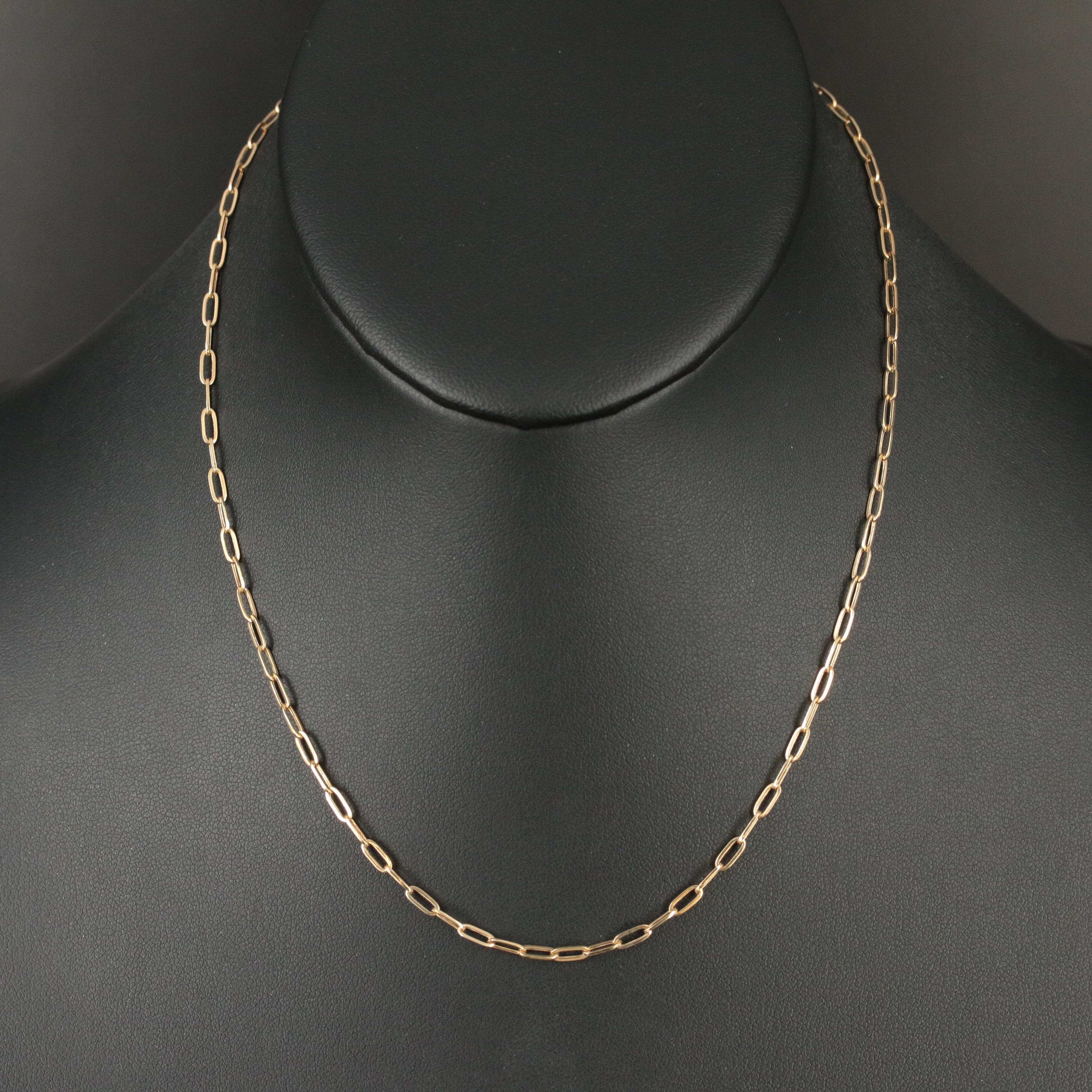 14K Oval Link Necklace