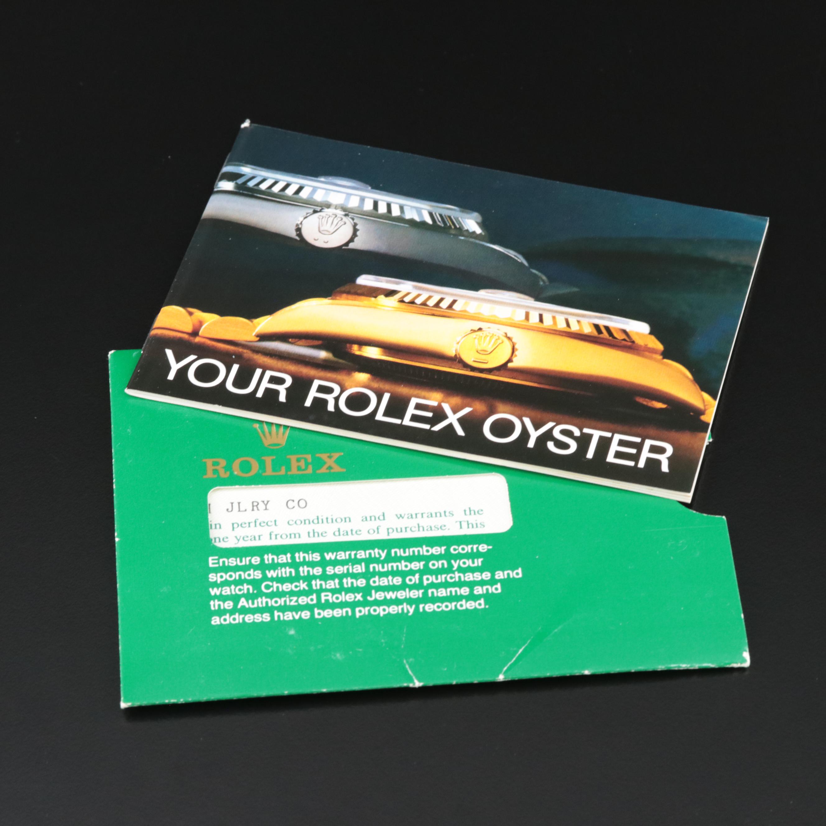 1986 Rolex Oyster Perpetual Watch