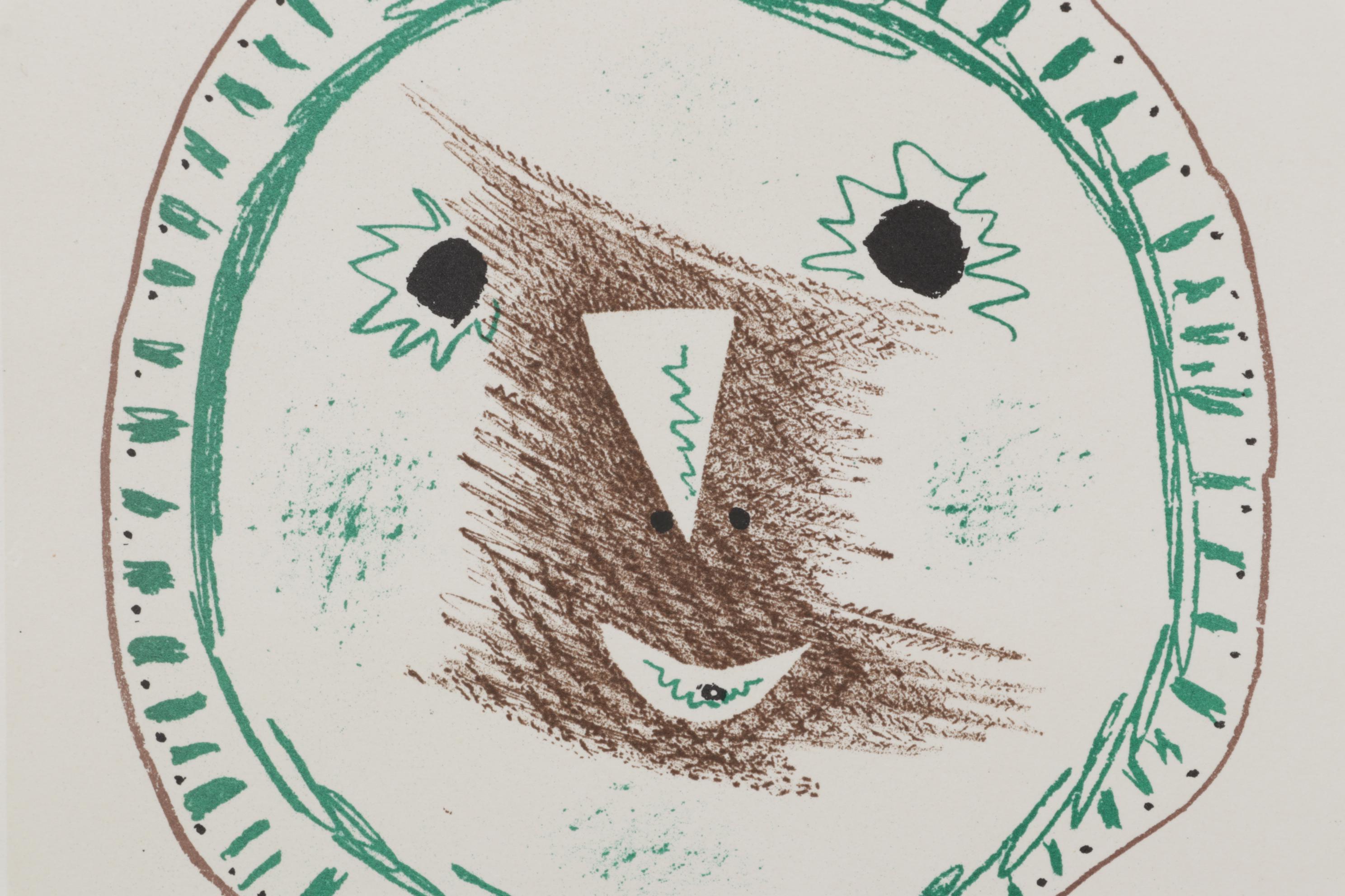 Color Lithograph "Exposition de Ceramiques" After Pablo Picasso, 1959