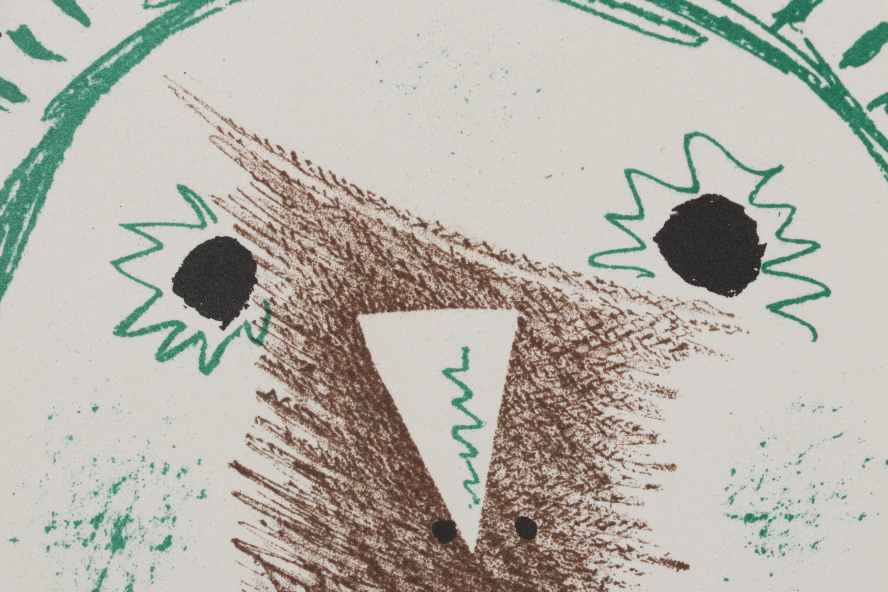 Color Lithograph "Exposition de Ceramiques" After Pablo Picasso, 1959