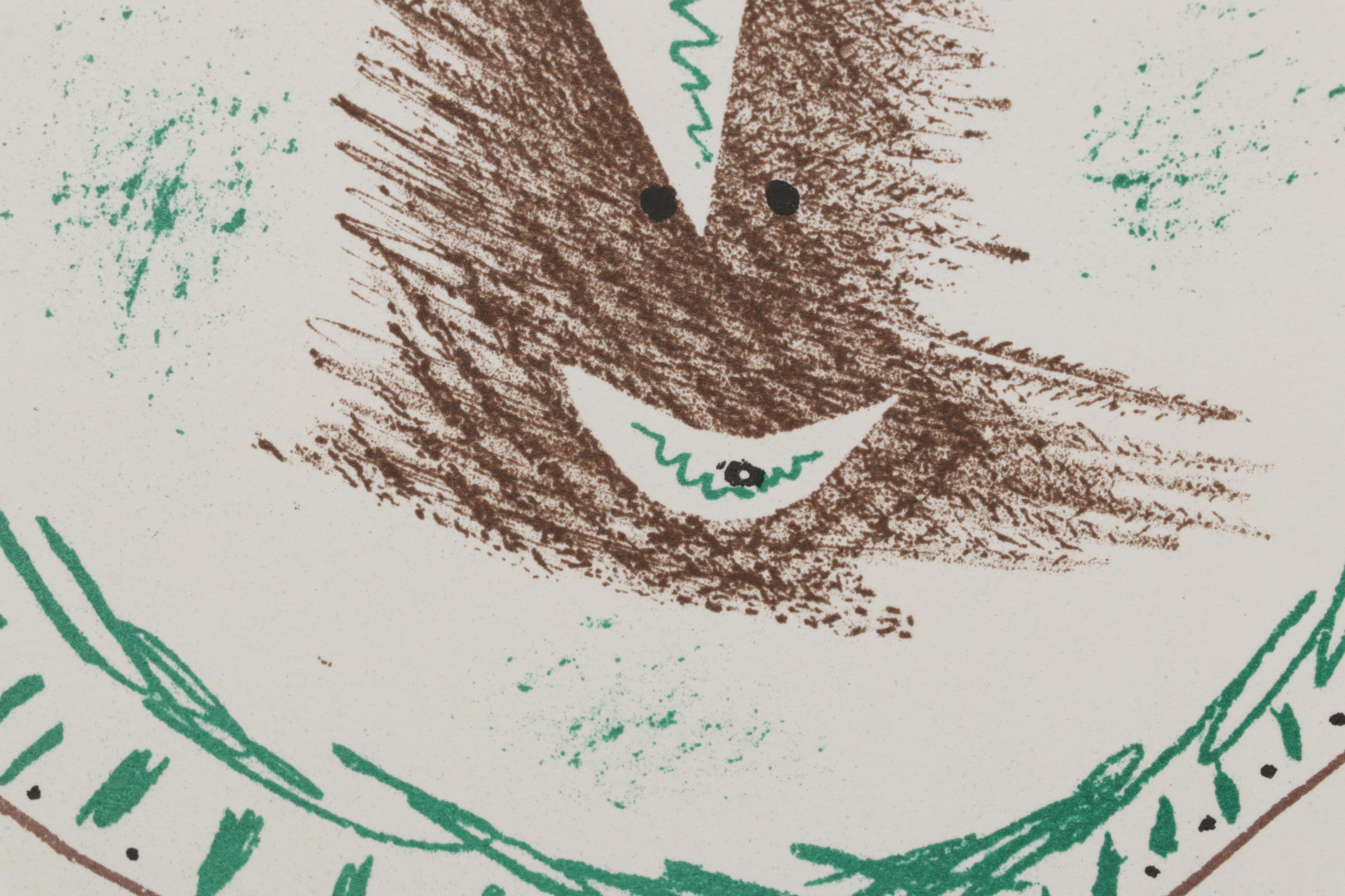 Color Lithograph "Exposition de Ceramiques" After Pablo Picasso, 1959