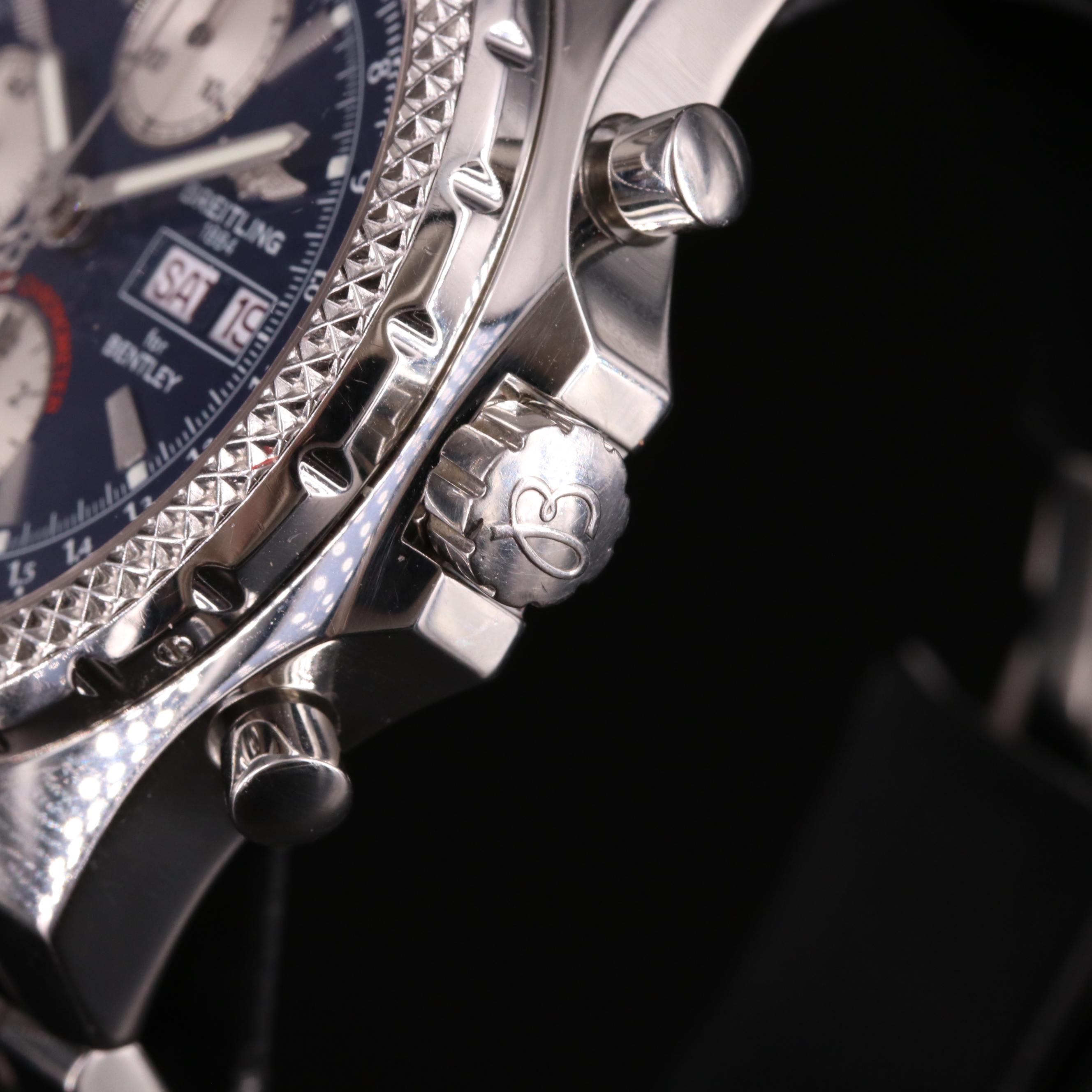 Breitling Bentley GT Chronograph 45MM Blue Steel Automatic Watch