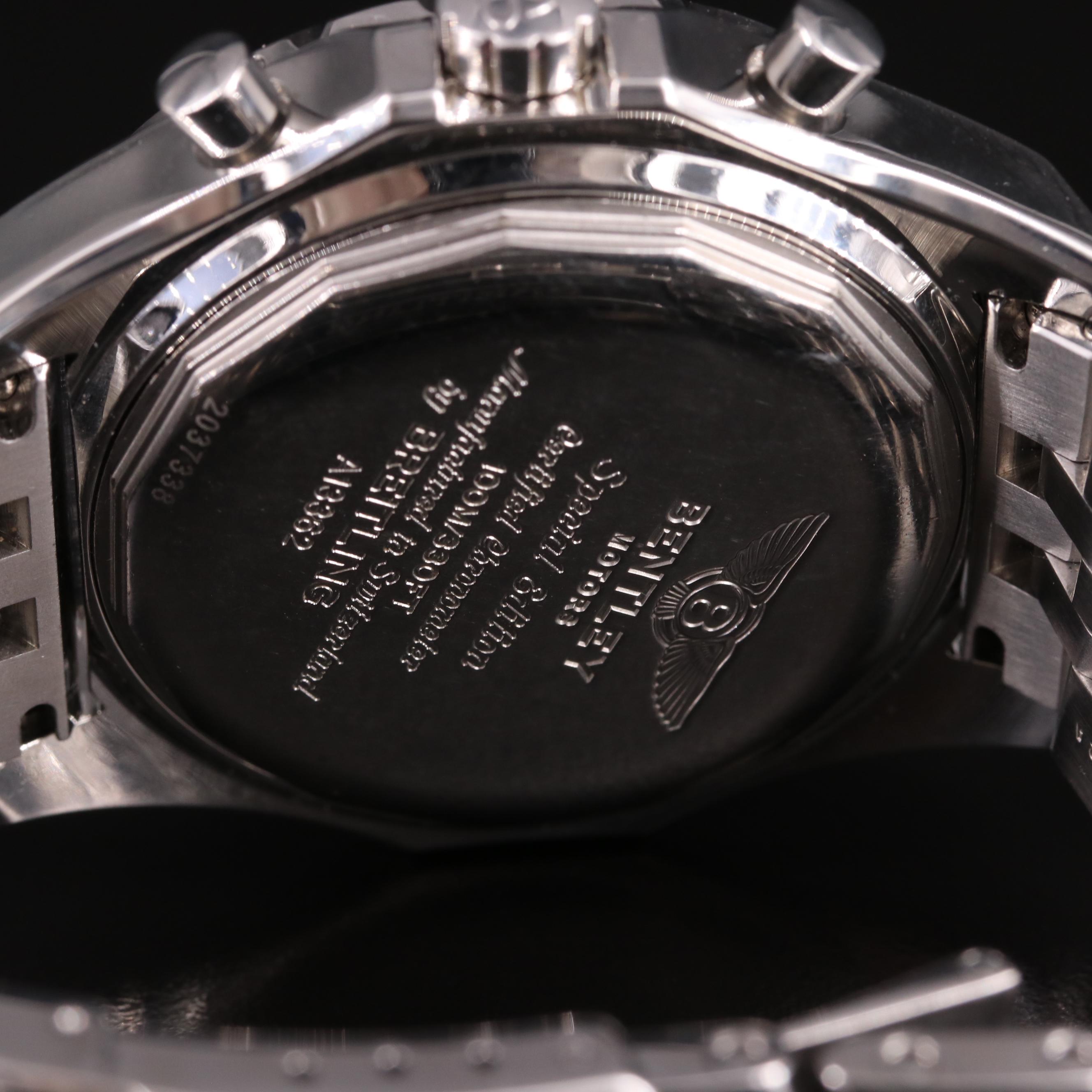 Breitling Bentley GT Chronograph 45MM Blue Steel Automatic Watch