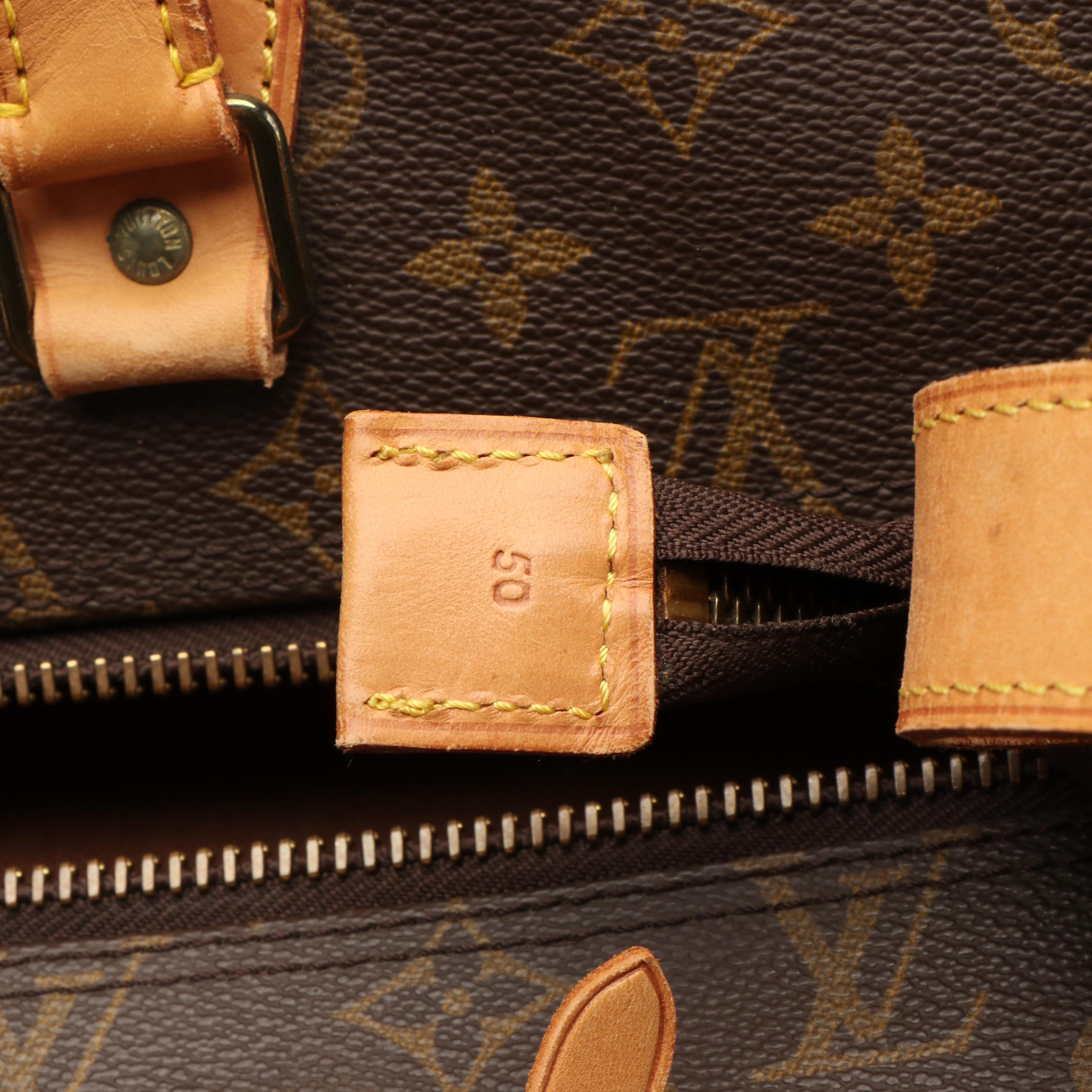 Louis Vuitton Cruiser Bag 50 in Monogram Canvas and Vachetta Leather