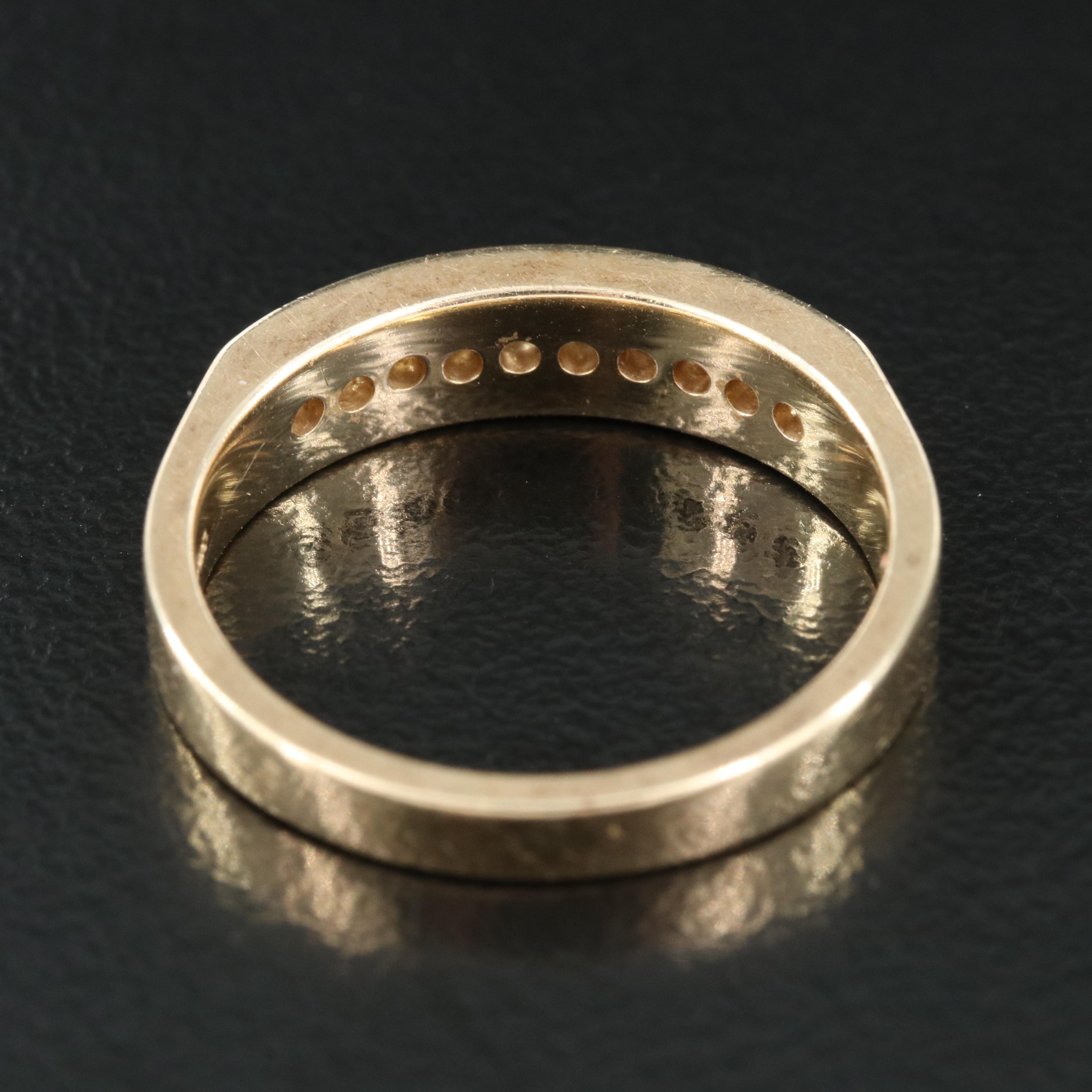 14K 0.25 CTW Diamond Channel Set Band