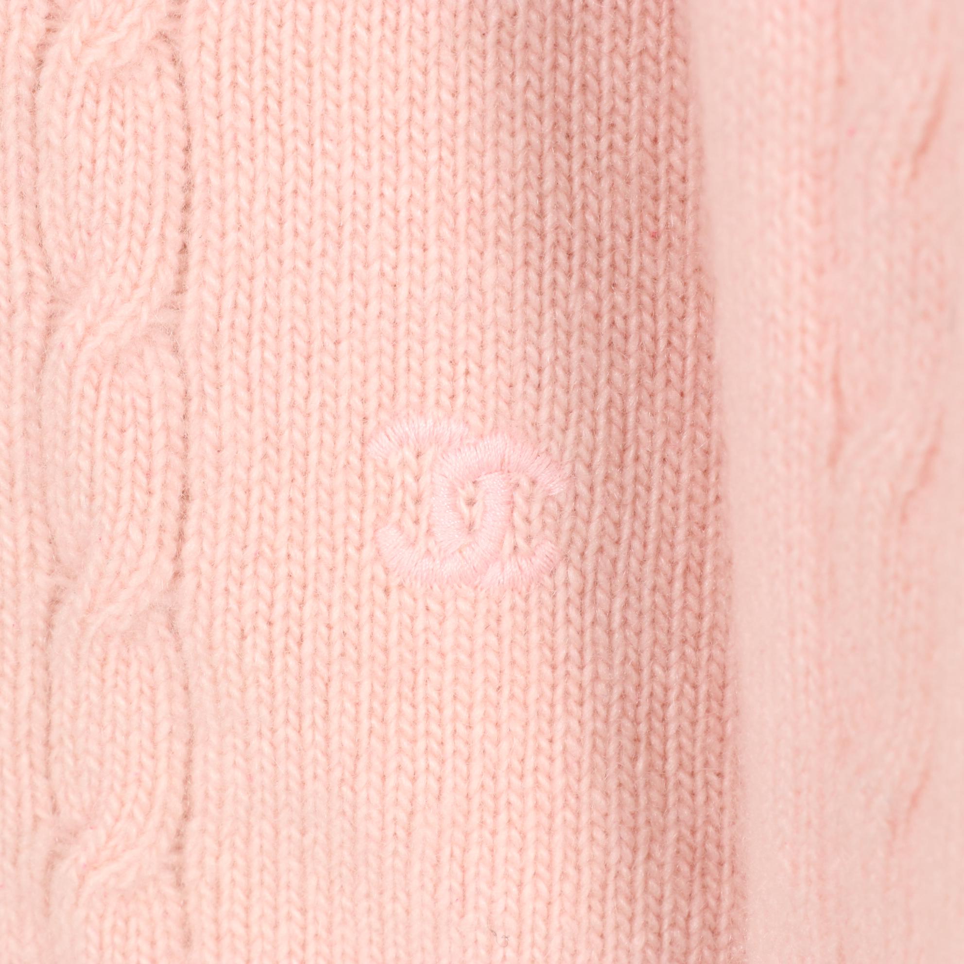 Women's Chanel Pink Cashmere Cardigan