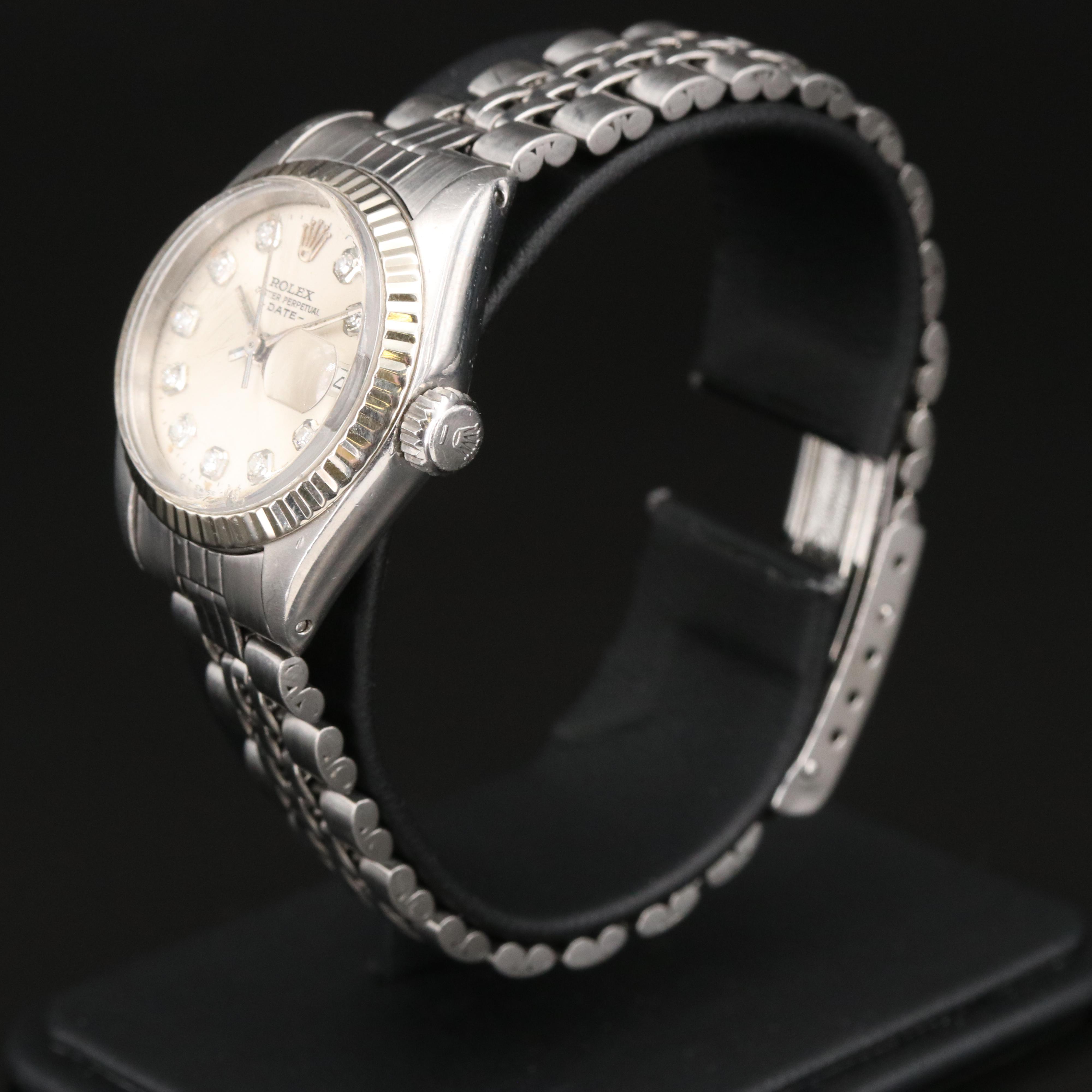 1973 Rolex Oyster Perpetual Date 14K and Stainless Steel Watch