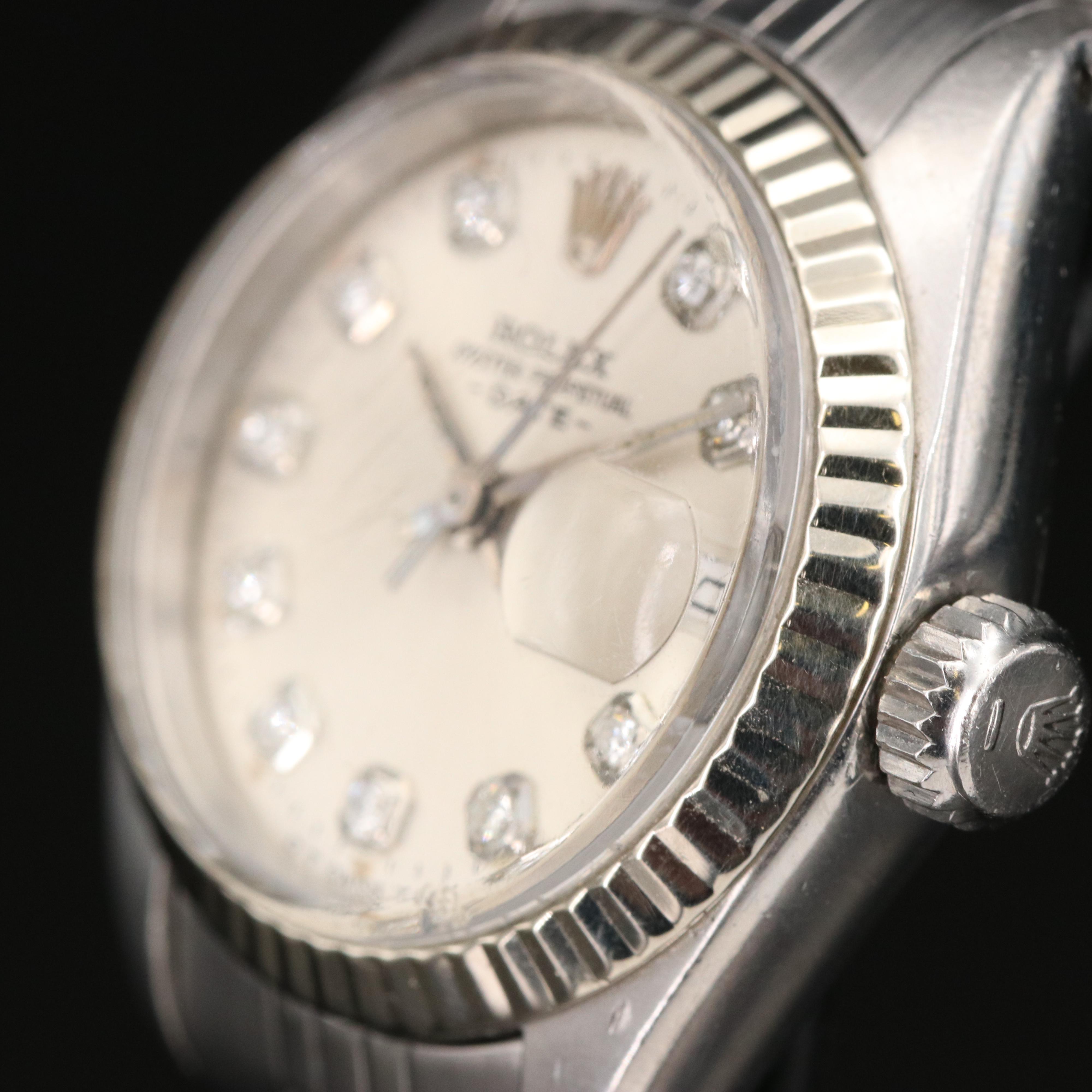 1973 Rolex Oyster Perpetual Date 14K and Stainless Steel Watch