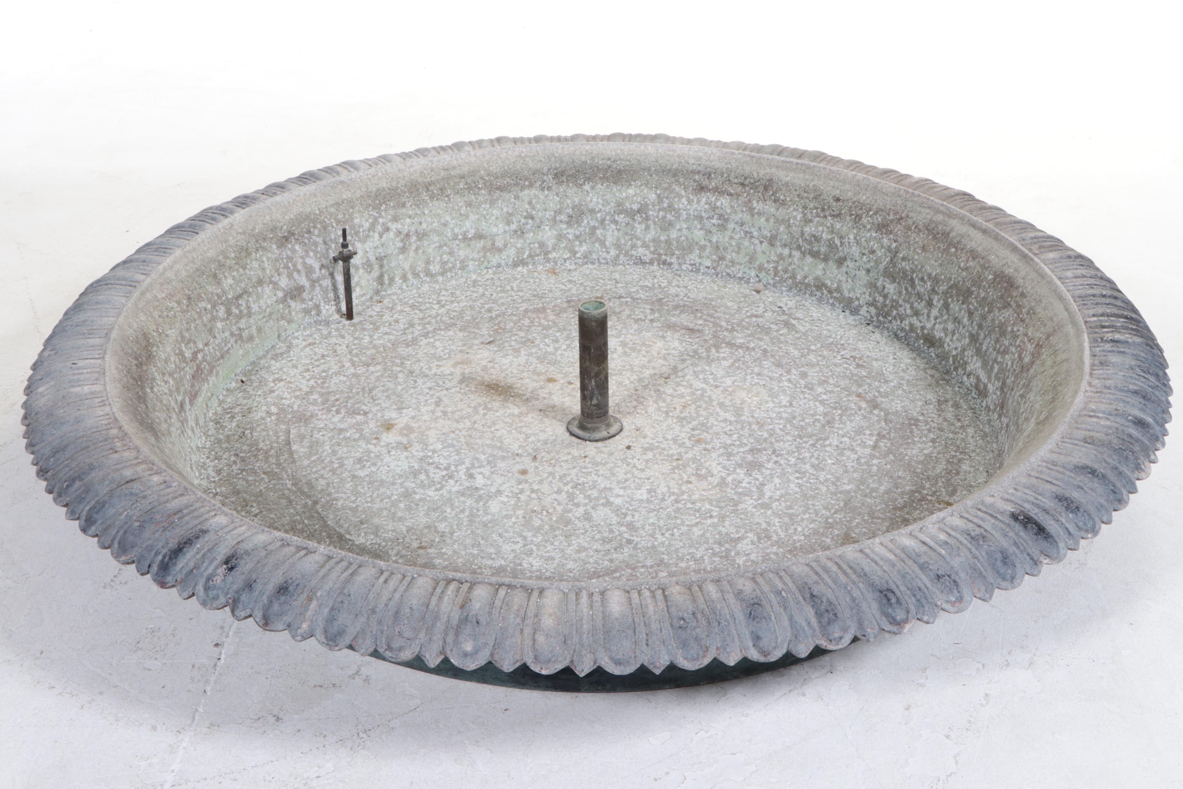 J.W. Fiske & Co. Neoclassical Style Cast Metal Outdoor Fountain