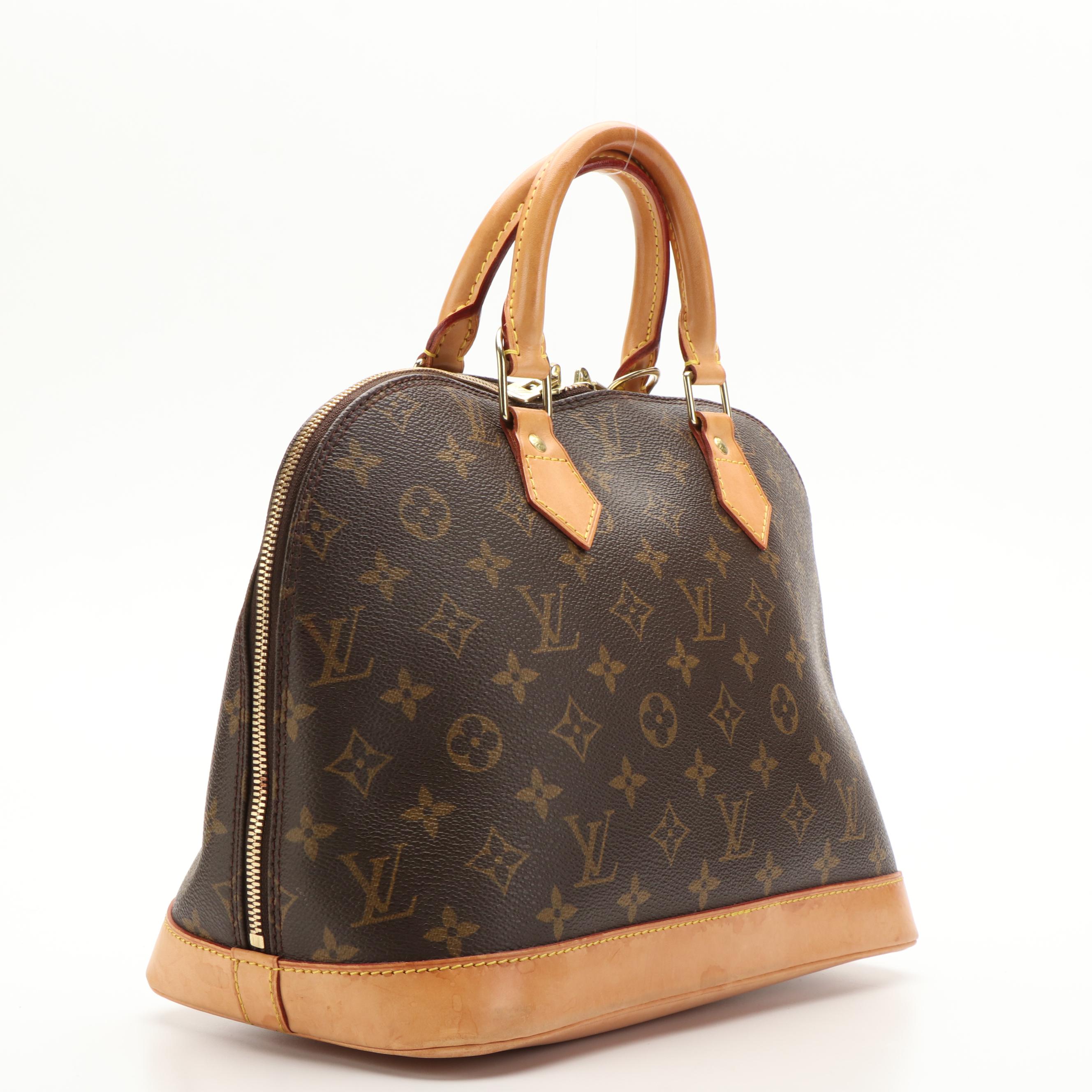 Louis Vuitton Alma PM Monogram Canvas and Leather Trim Handbag