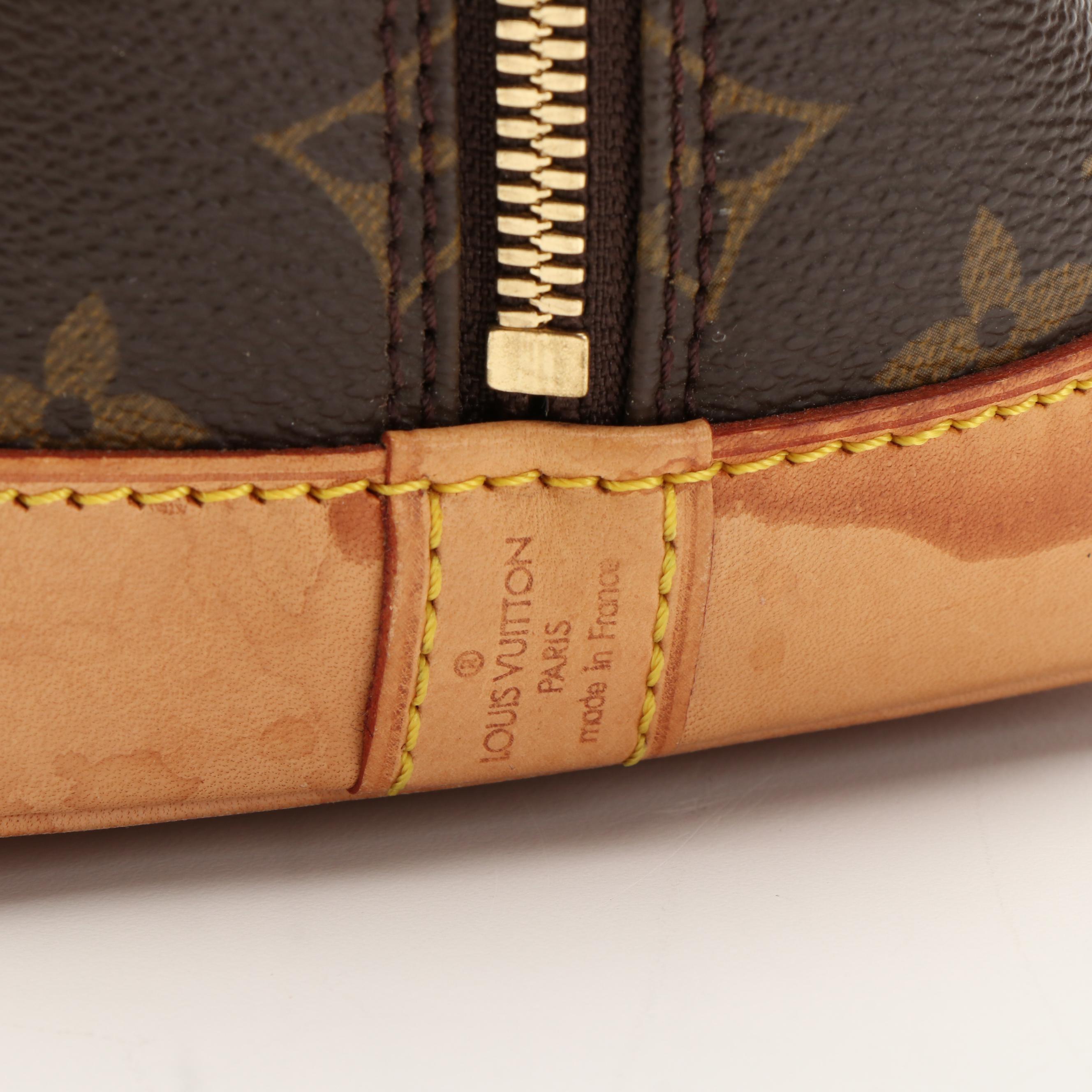 Louis Vuitton Alma PM Monogram Canvas and Leather Trim Handbag