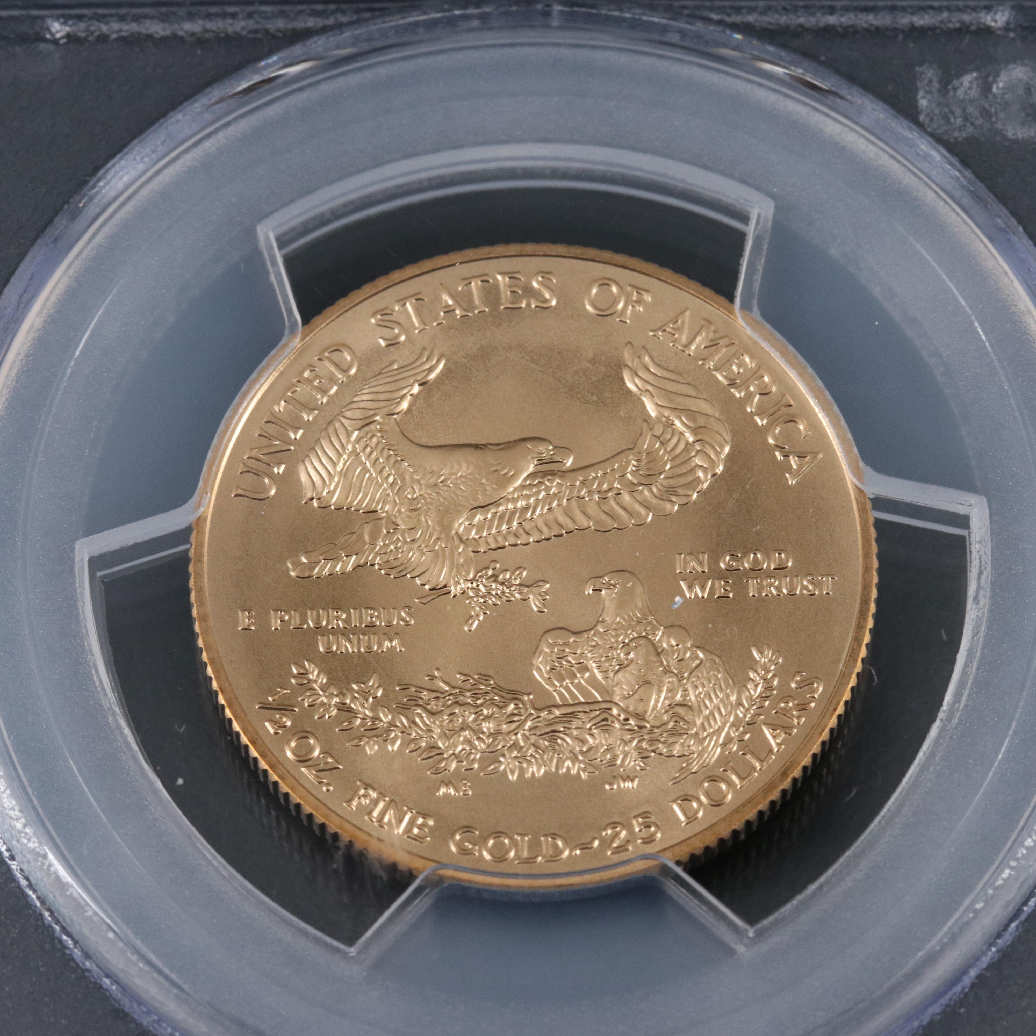 PCGS Graded MS70 Signature Series 2013 $25 Gold American Eagle