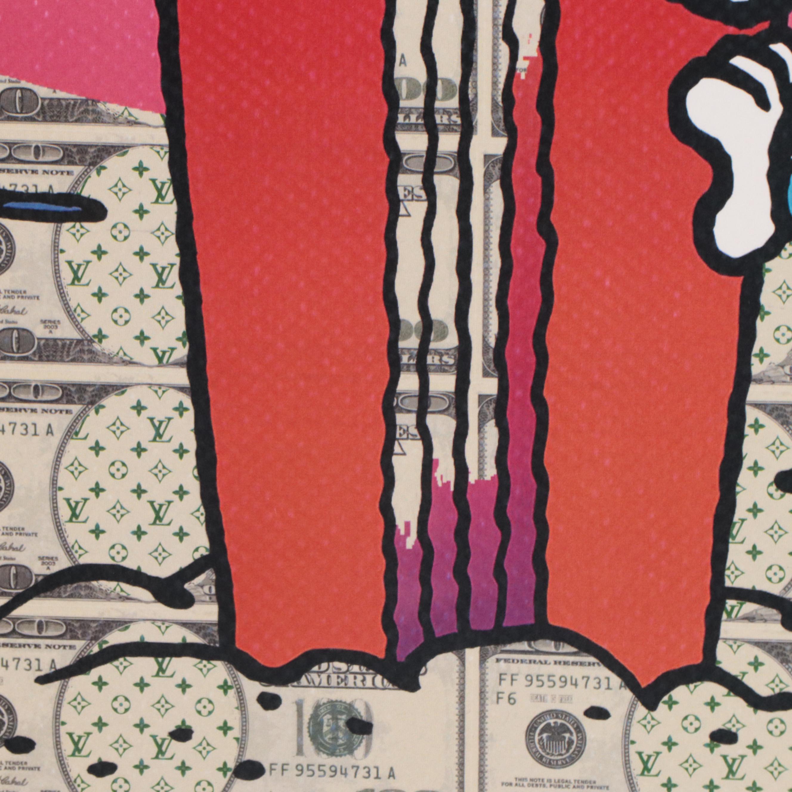 Death NYC Pop Art Offset Lithograph of Snoopy With Surfboard, 2023