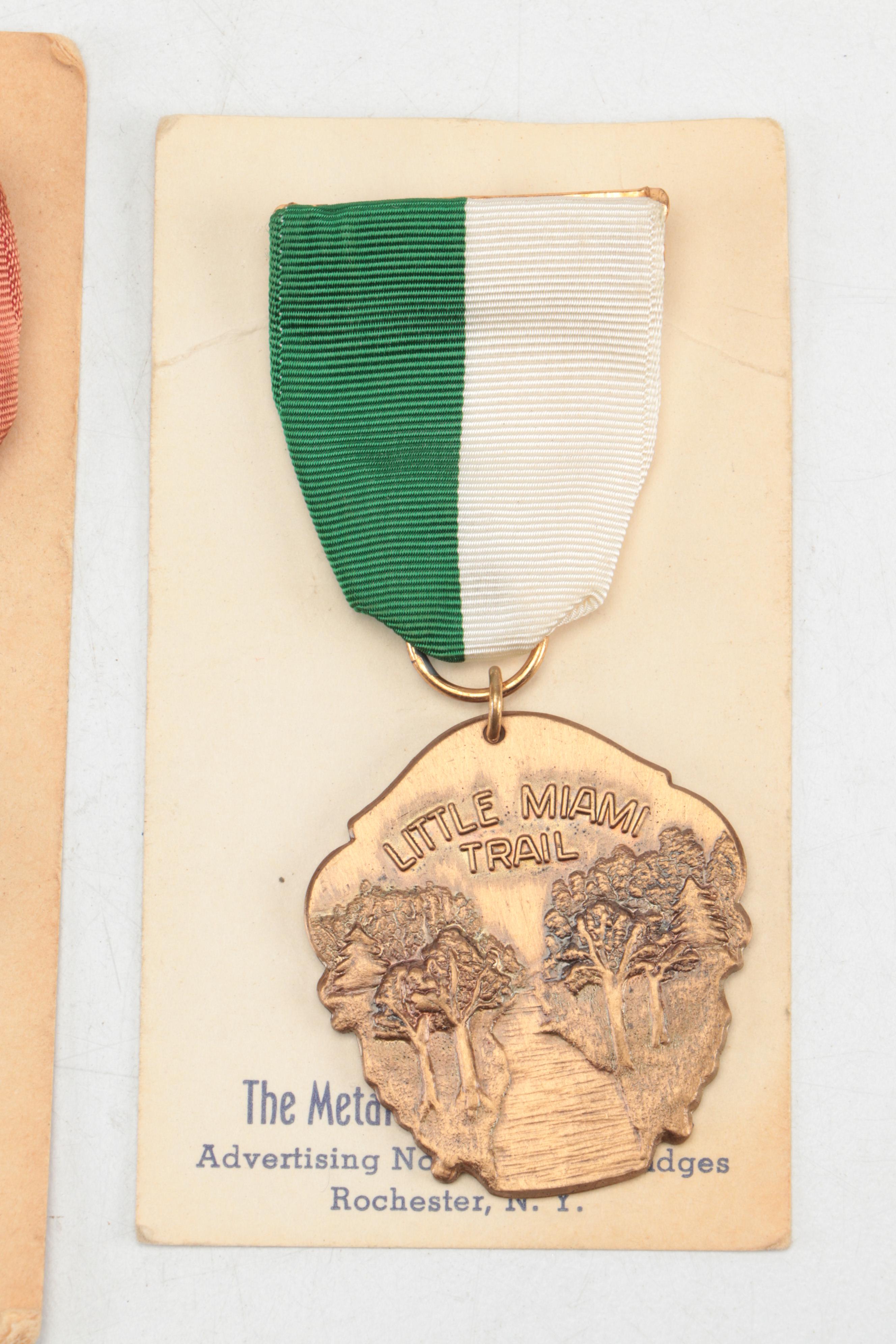 Metal Arts Co. and Other Boy Scout Trail Medals, Mid-20th Century