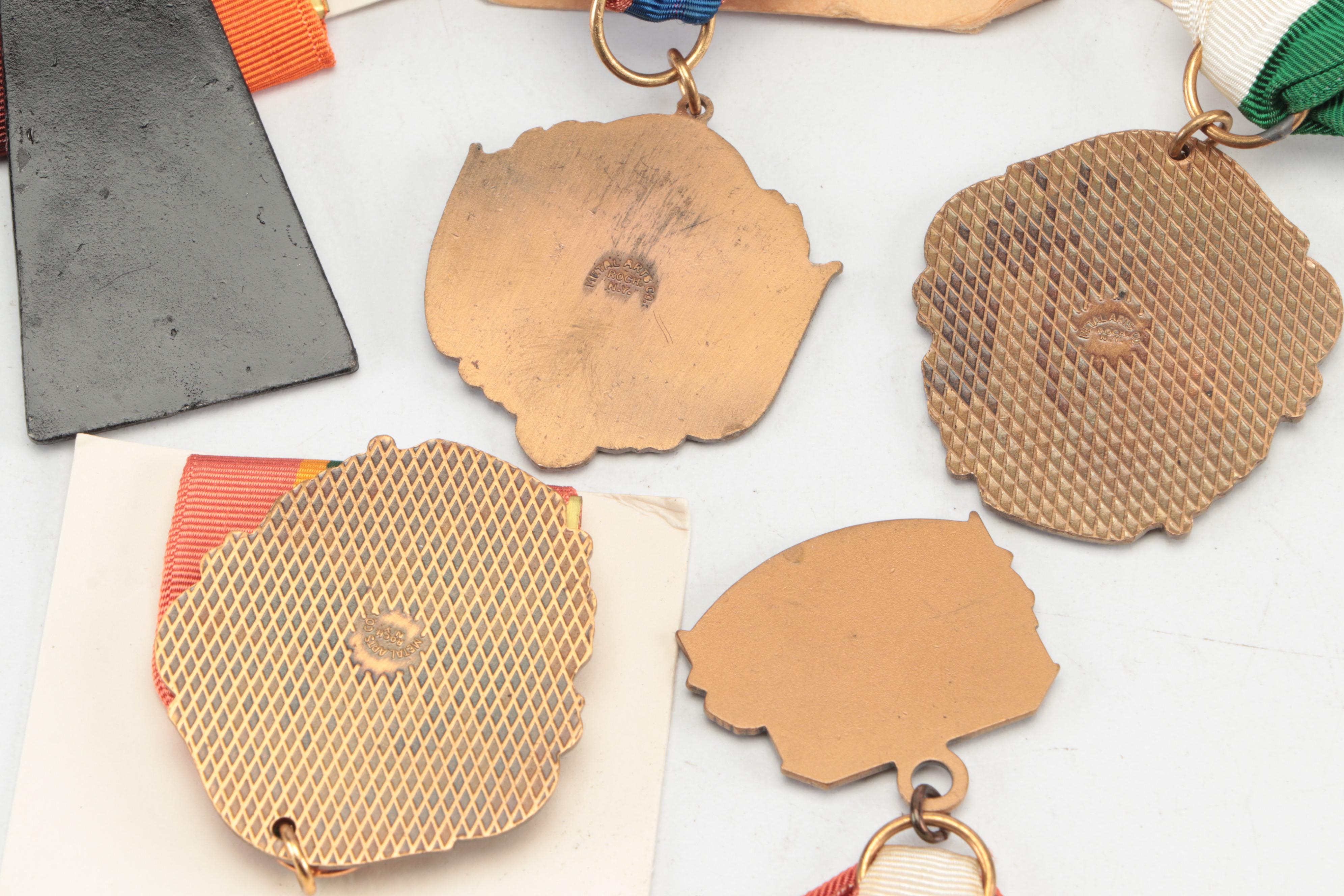 Metal Arts Co. and Other Boy Scout Trail Medals, Mid-20th Century