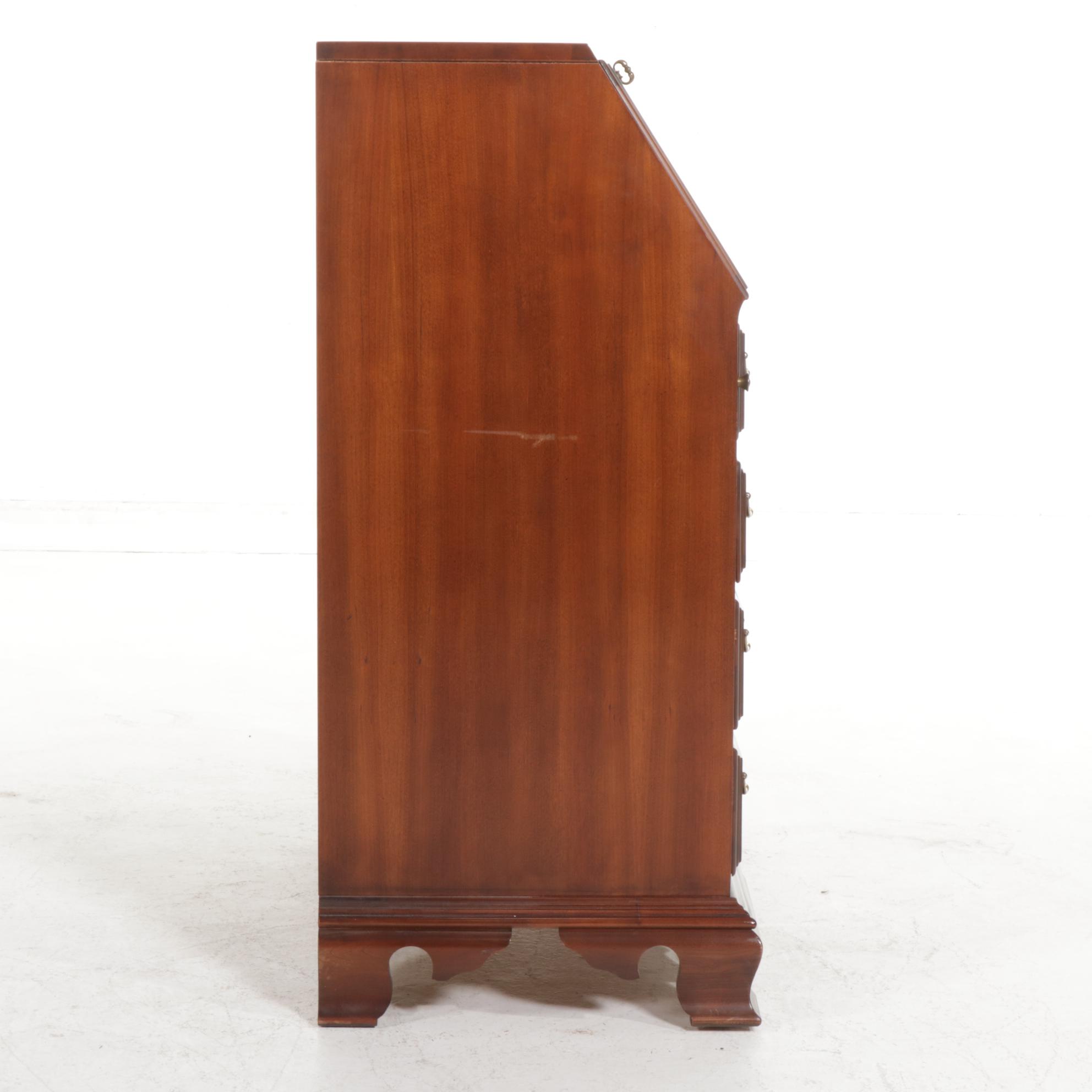 Thomasville III Style Drop Front Desk and Ethan Allen Queen Anne