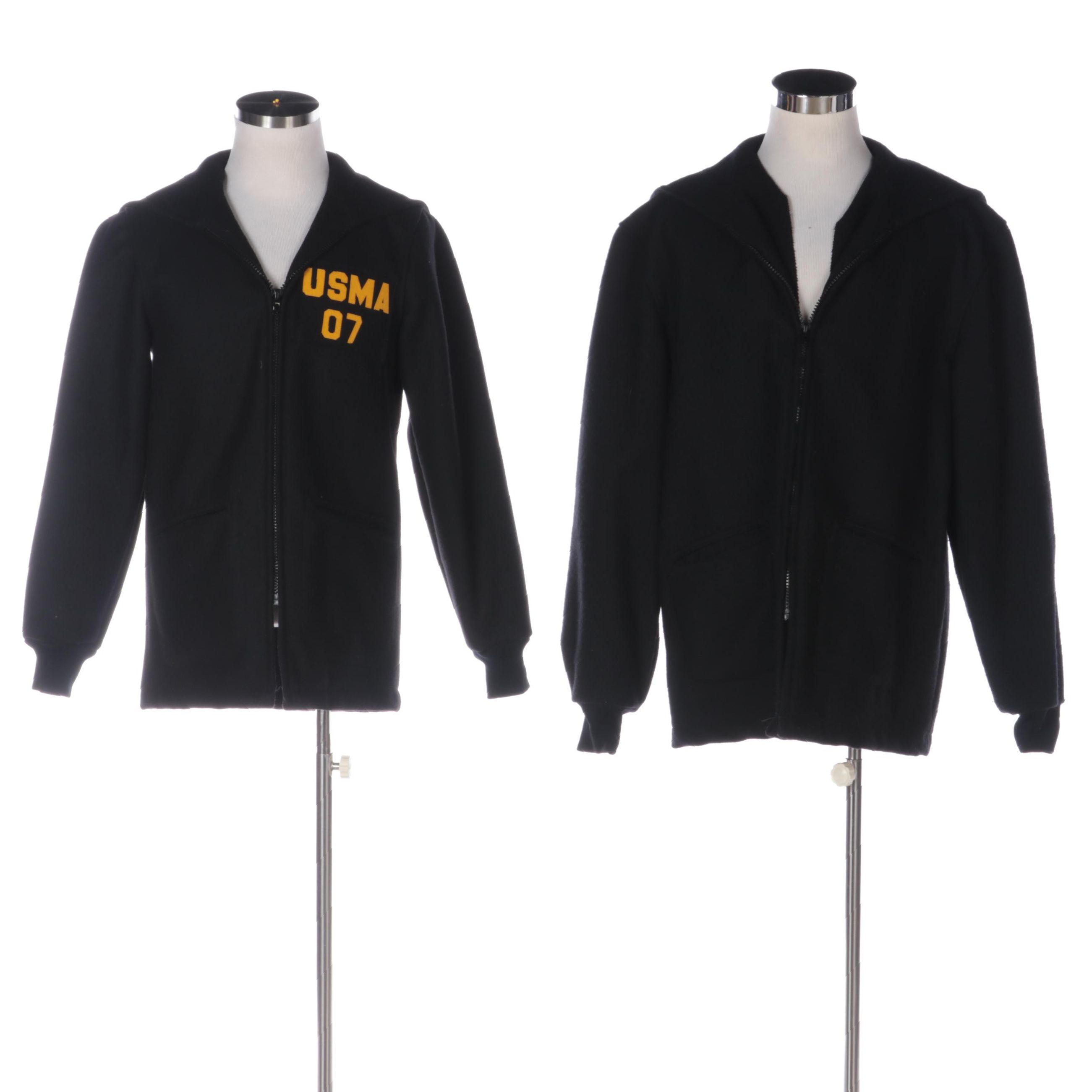 USMA West Point Cadet Hooded Wool Blend Jacket Coats