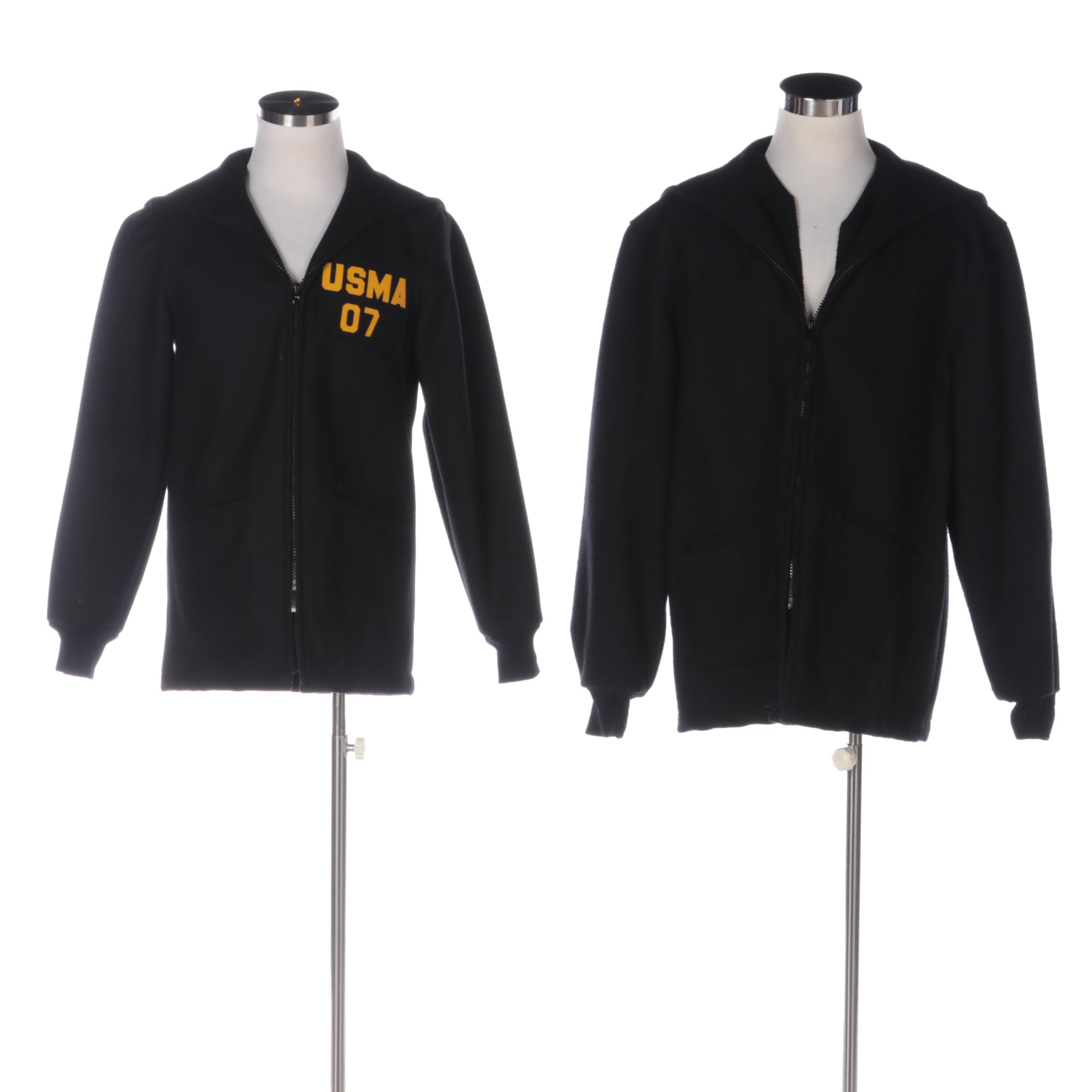 USMA West Point Cadet Hooded Wool Blend Jacket Coats