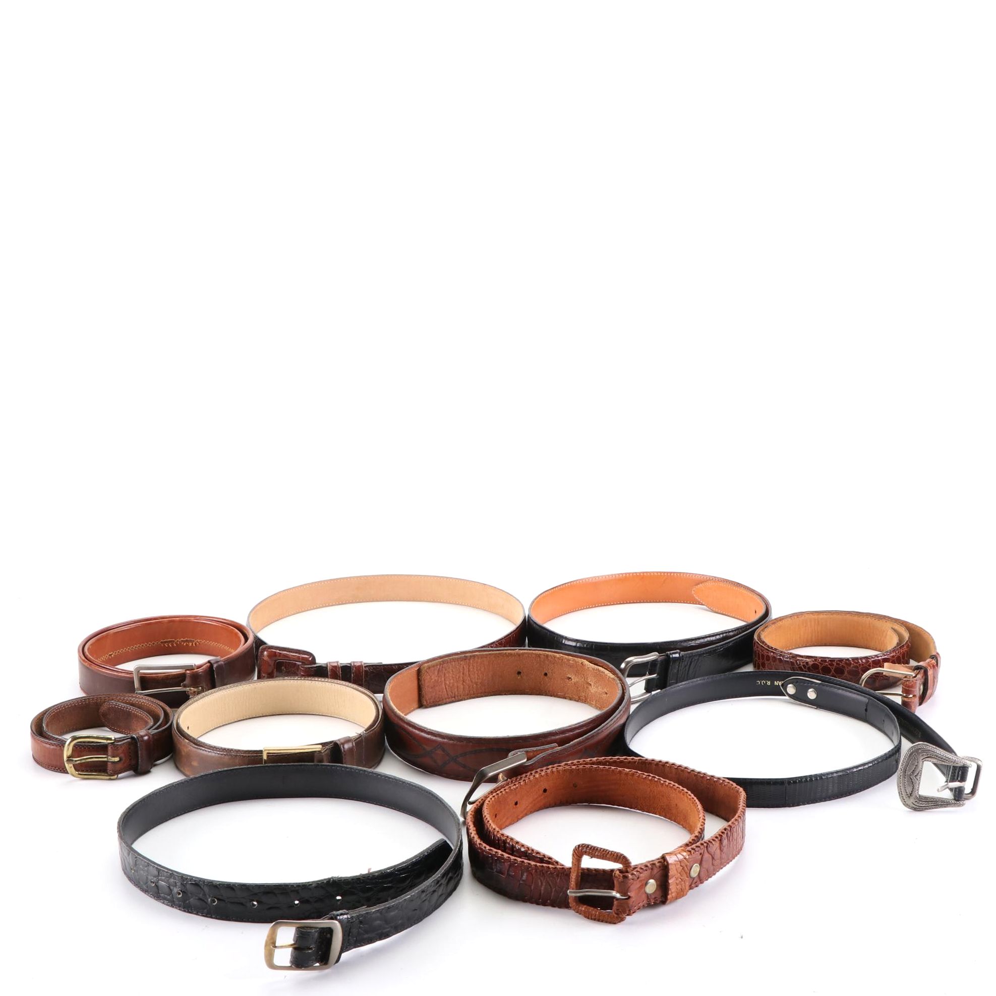 Bloomingdale's Lizard Leather Belt, Gap, and Other Assorted Leather