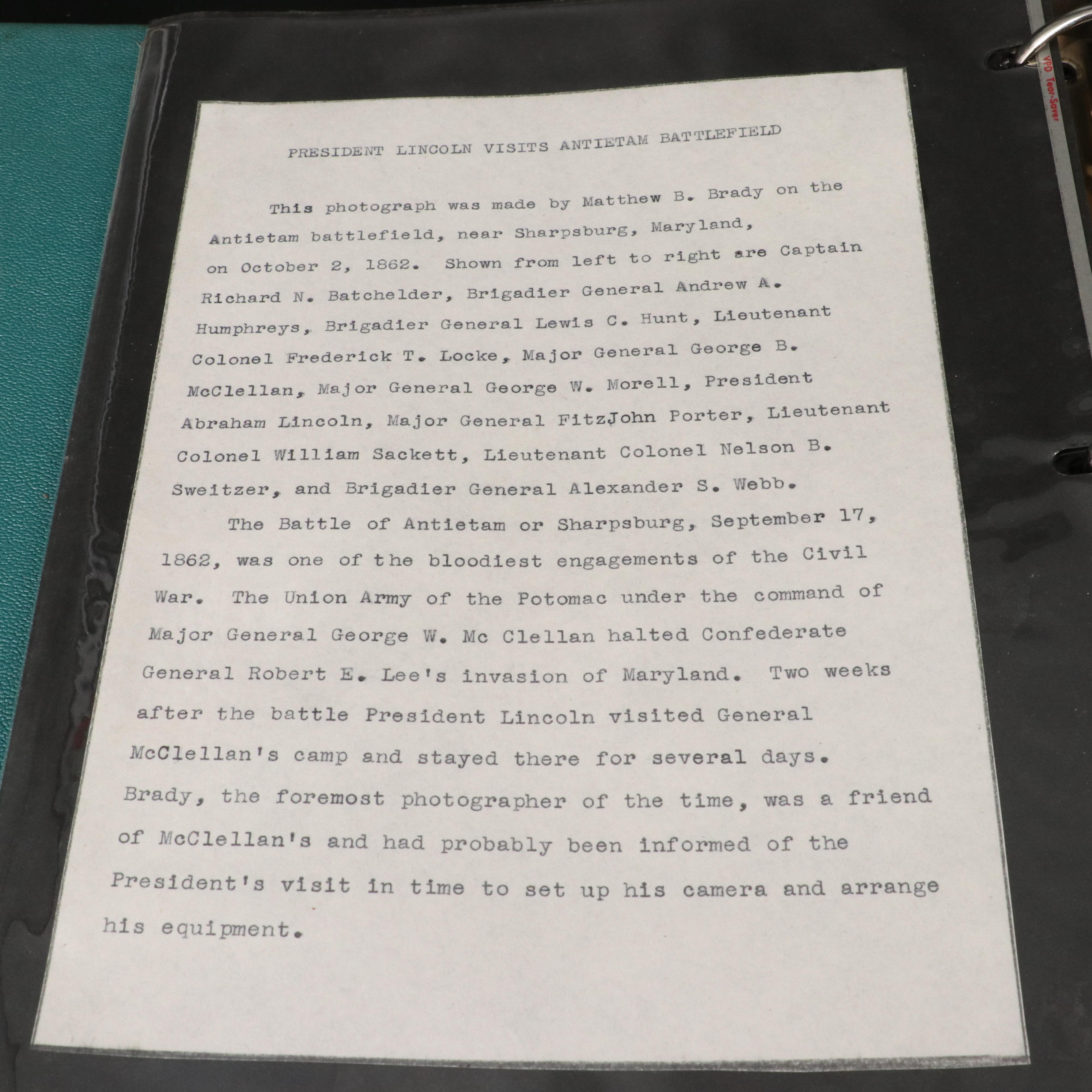 Album of Abraham Lincoln Postage Stamps and Other Ephemera