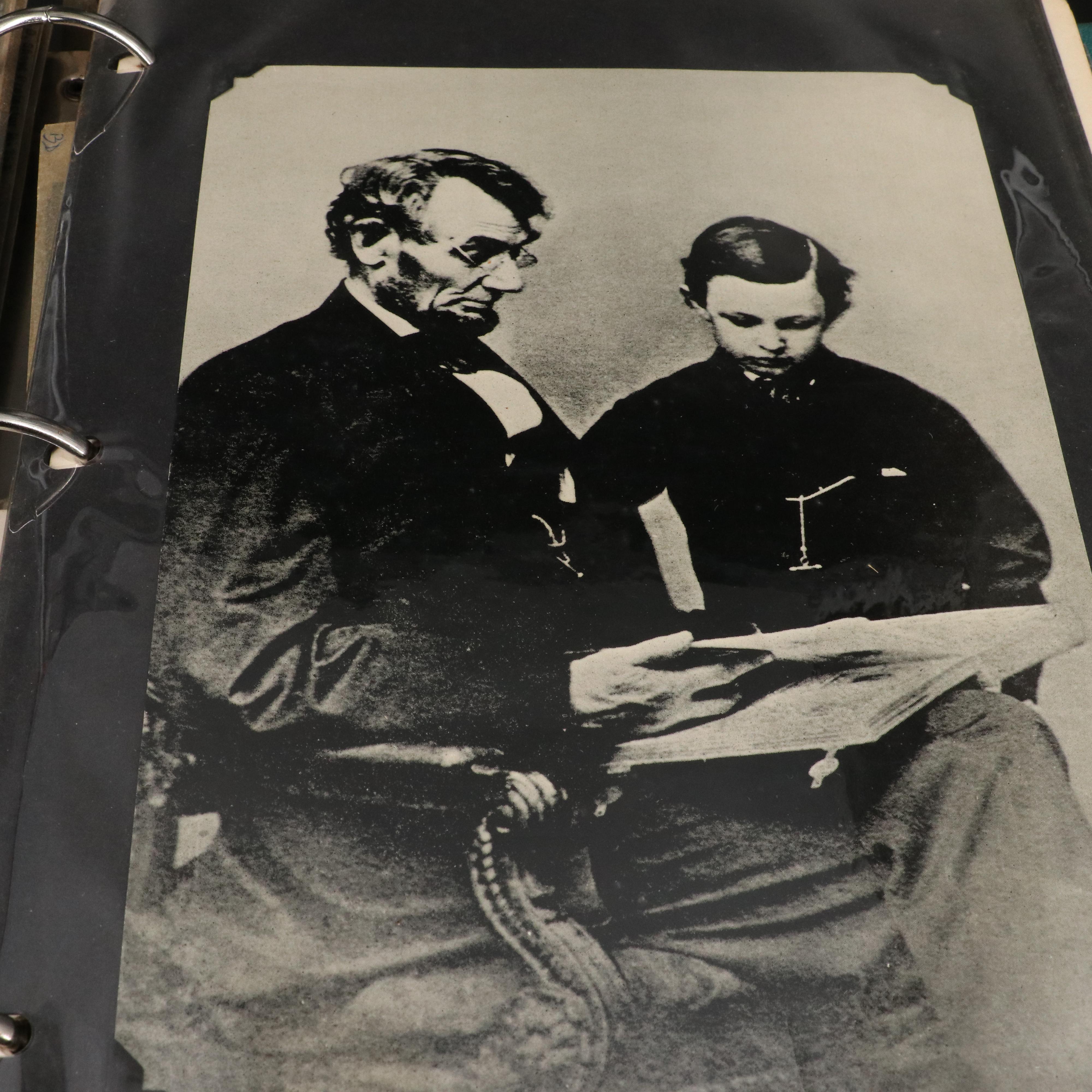 Album of Abraham Lincoln Postage Stamps and Other Ephemera