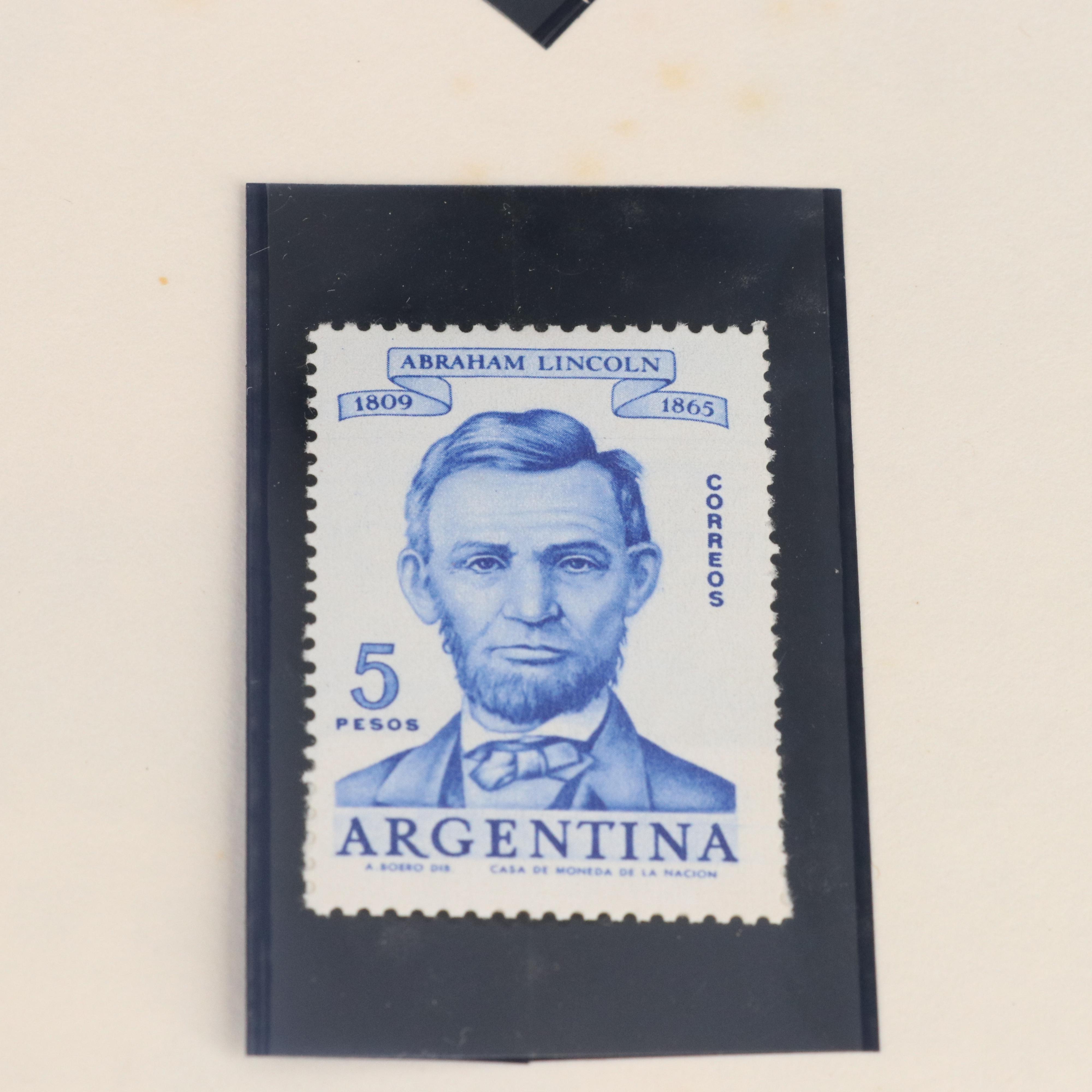 Album of Abraham Lincoln Postage Stamps and Other Ephemera