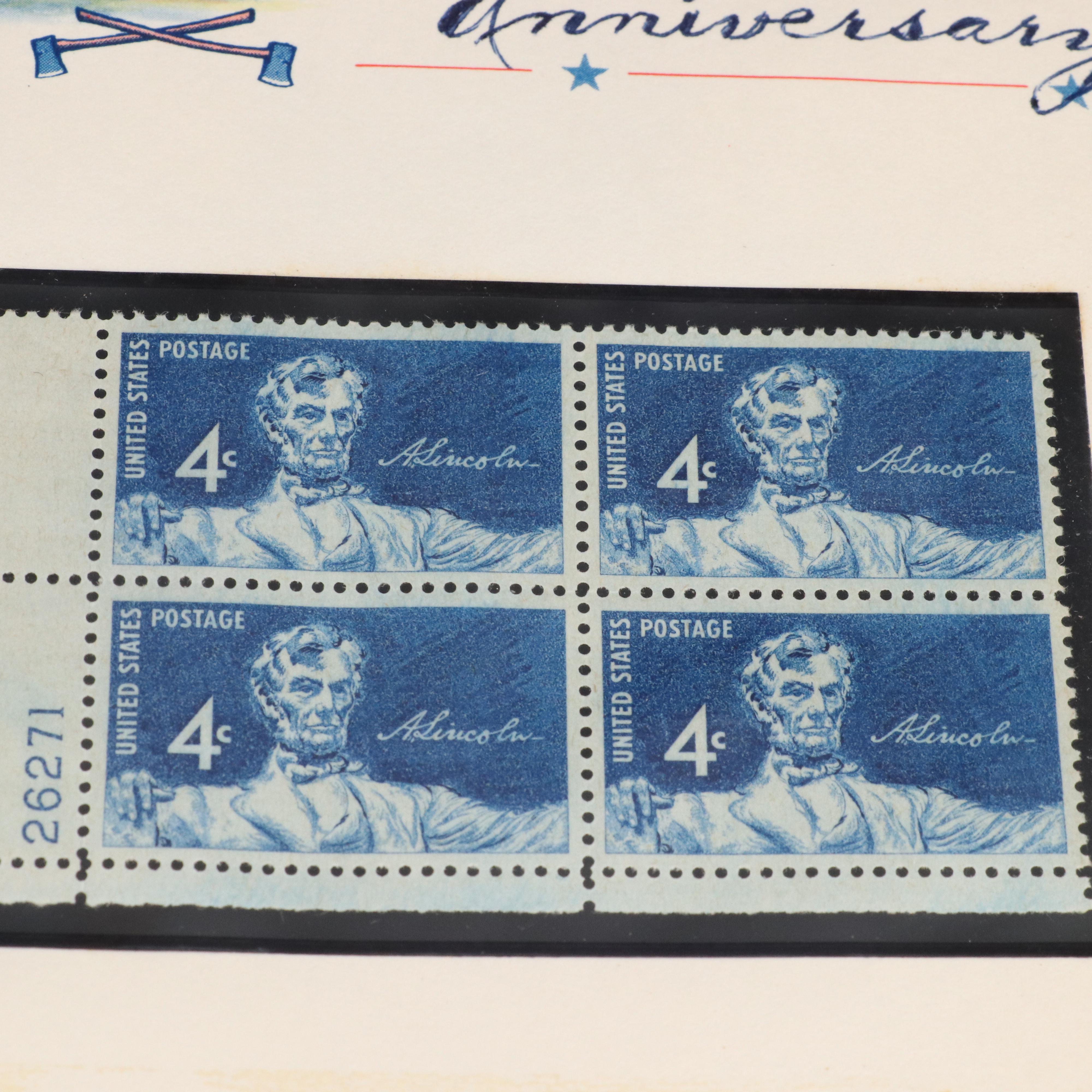 Album of Abraham Lincoln Postage Stamps and Other Ephemera