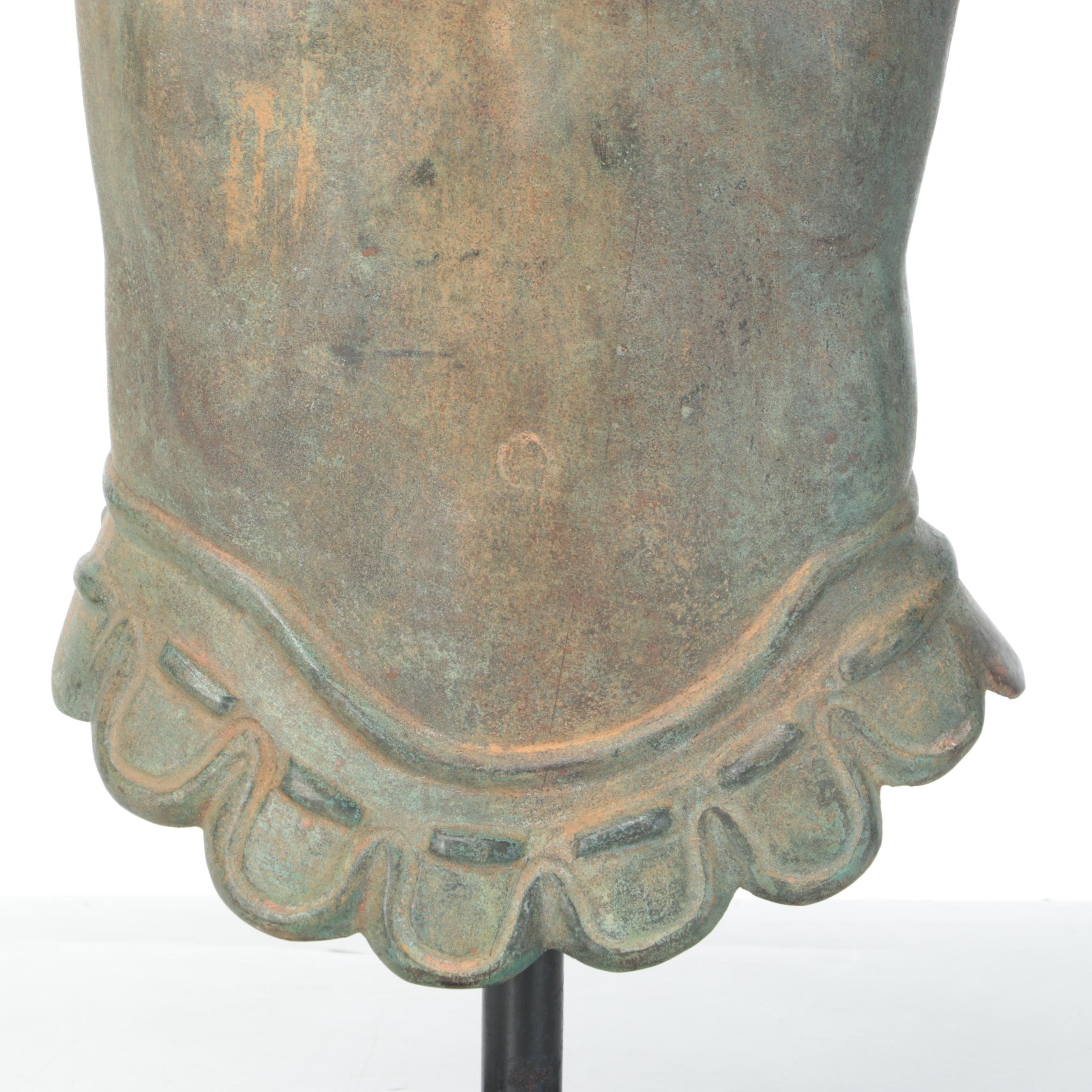 Grand Tour-Style Roman Bronze Life-Size Cuirass on Stand