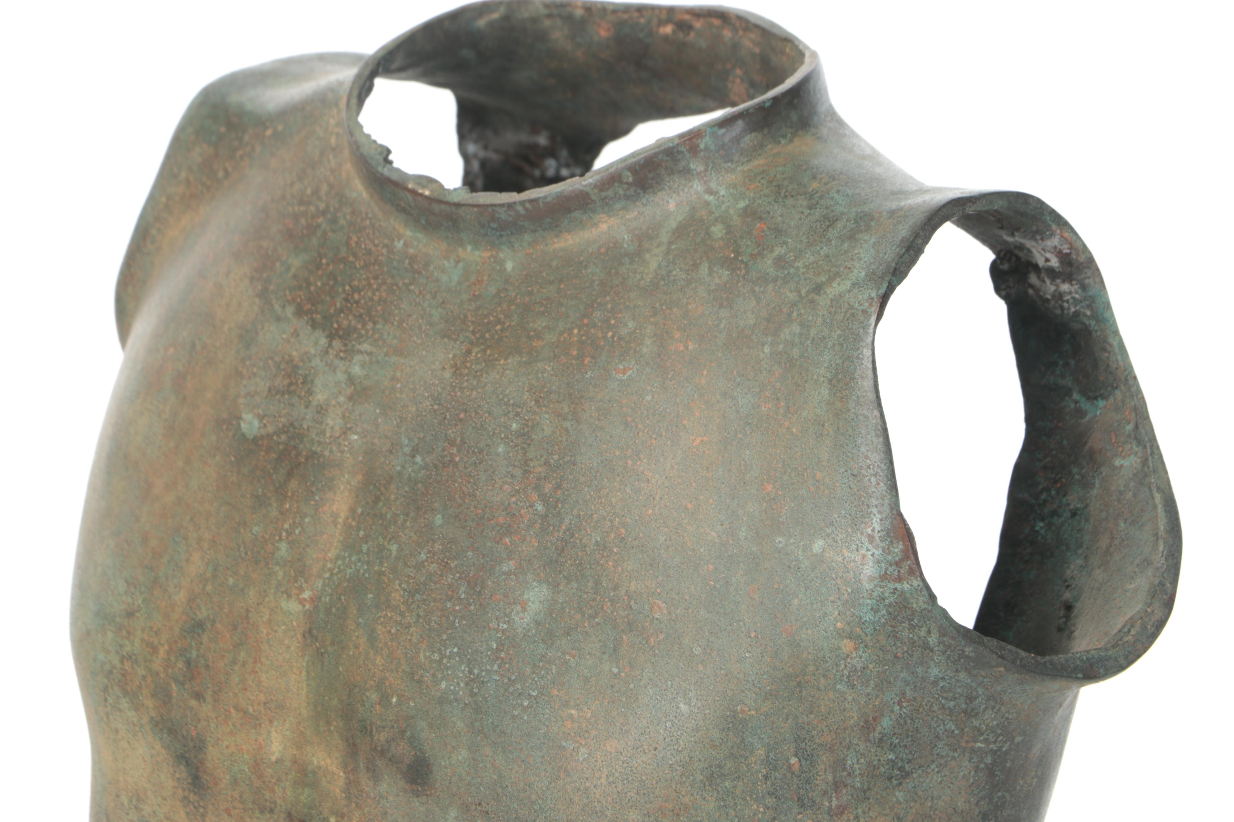 Grand Tour-Style Roman Bronze Life-Size Cuirass on Stand