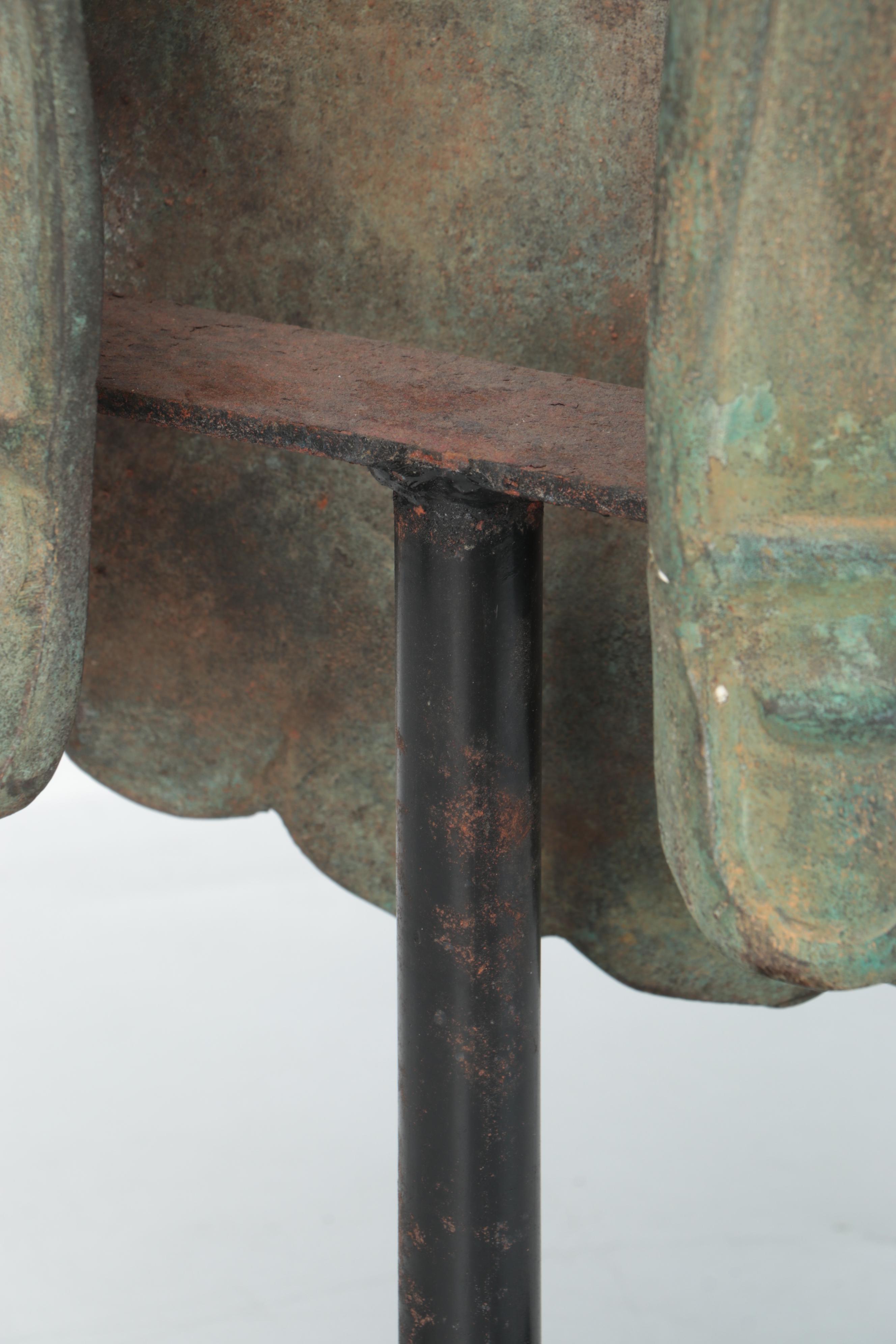 Grand Tour-Style Roman Bronze Life-Size Cuirass on Stand