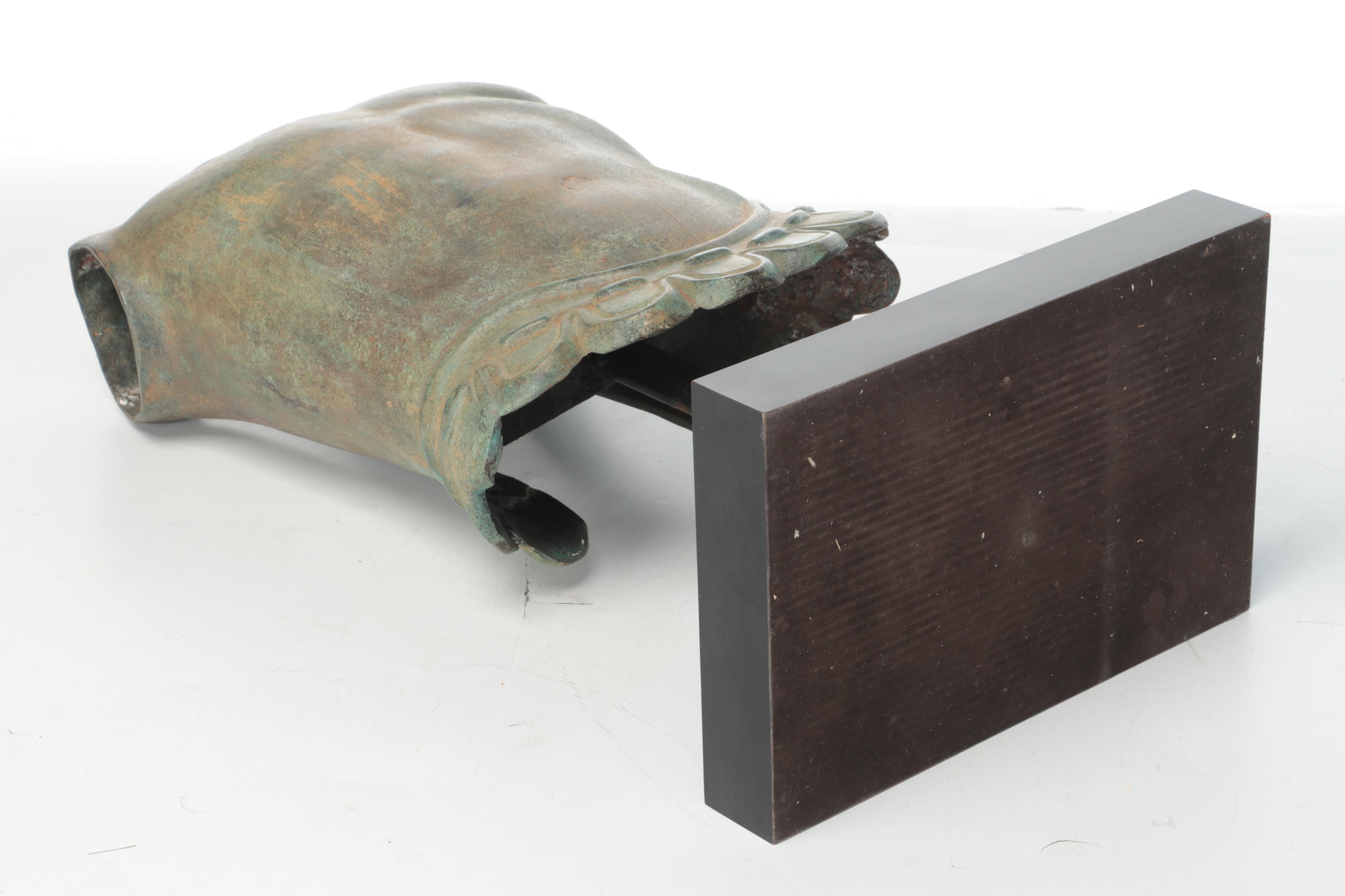 Grand Tour-Style Roman Bronze Life-Size Cuirass on Stand