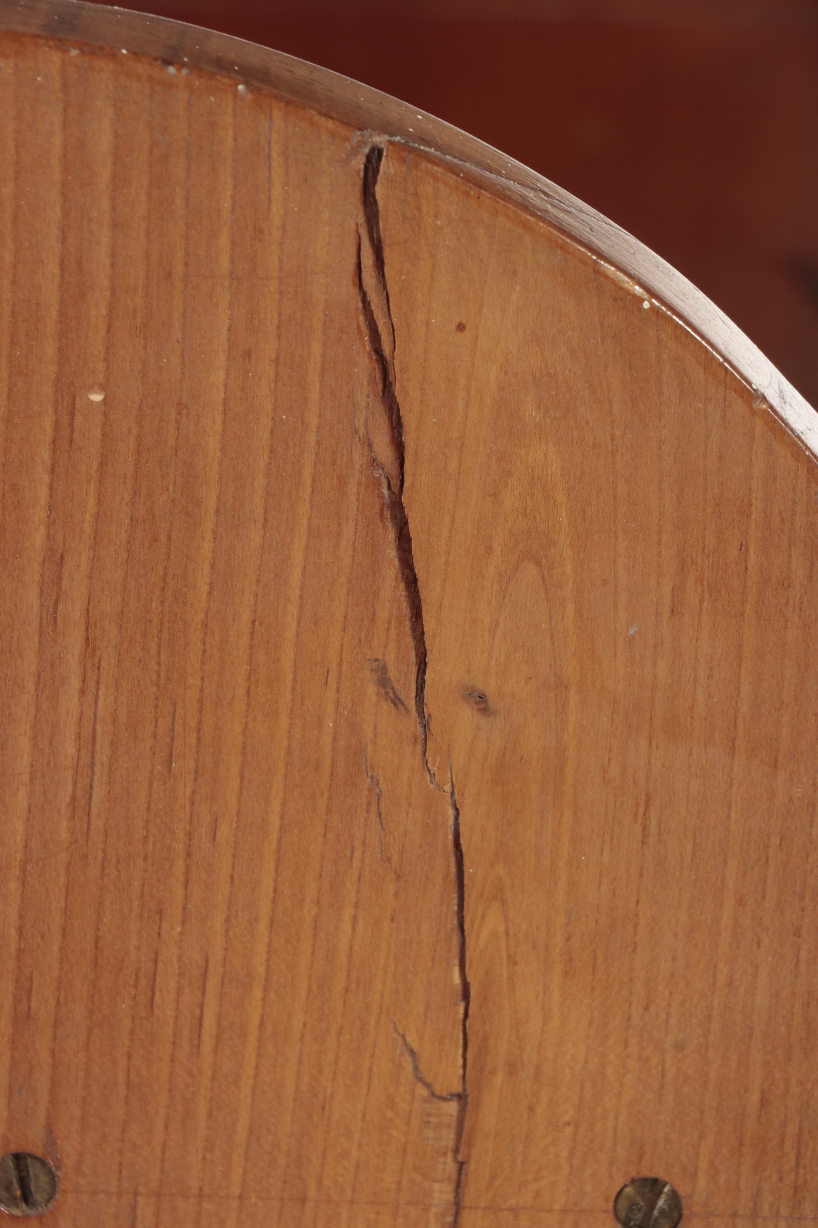 Small American Primitive Cherrywood Four-Shelf Open Bookcase, 20th Century