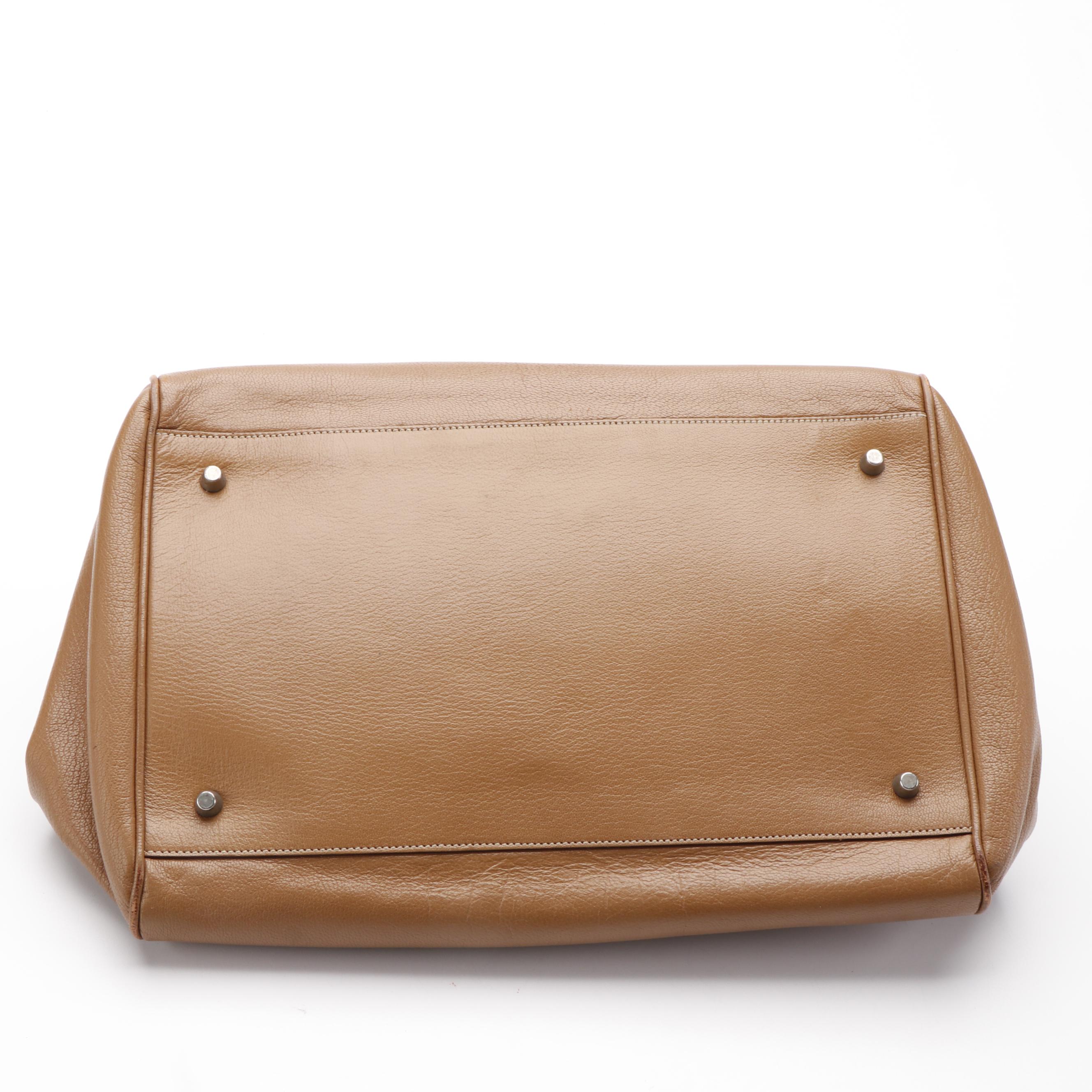 Prada Madras Cerniera Leather Doctor Bag