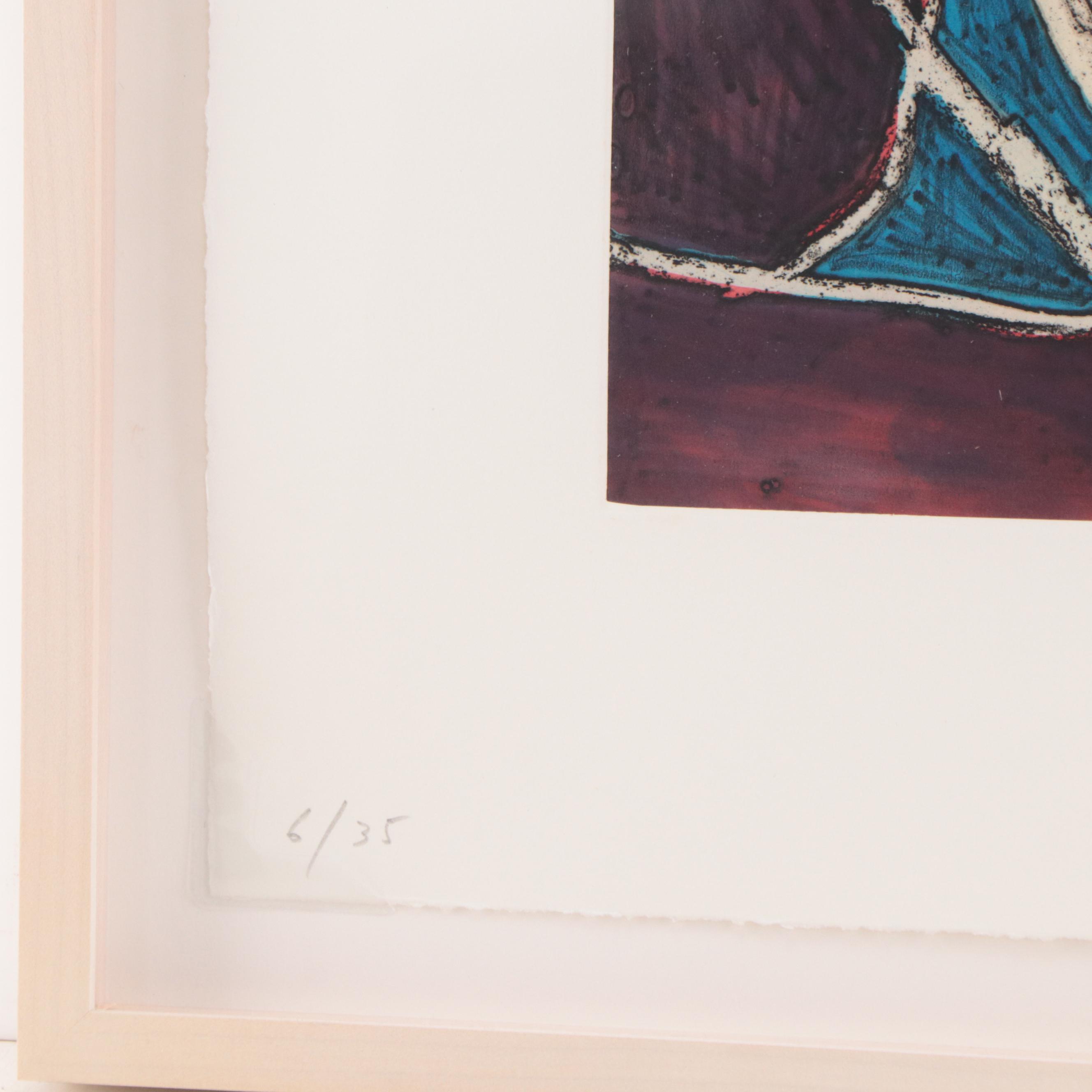 Terry Winters Intaglio Print "Models of Synthetic Pictures", 1994