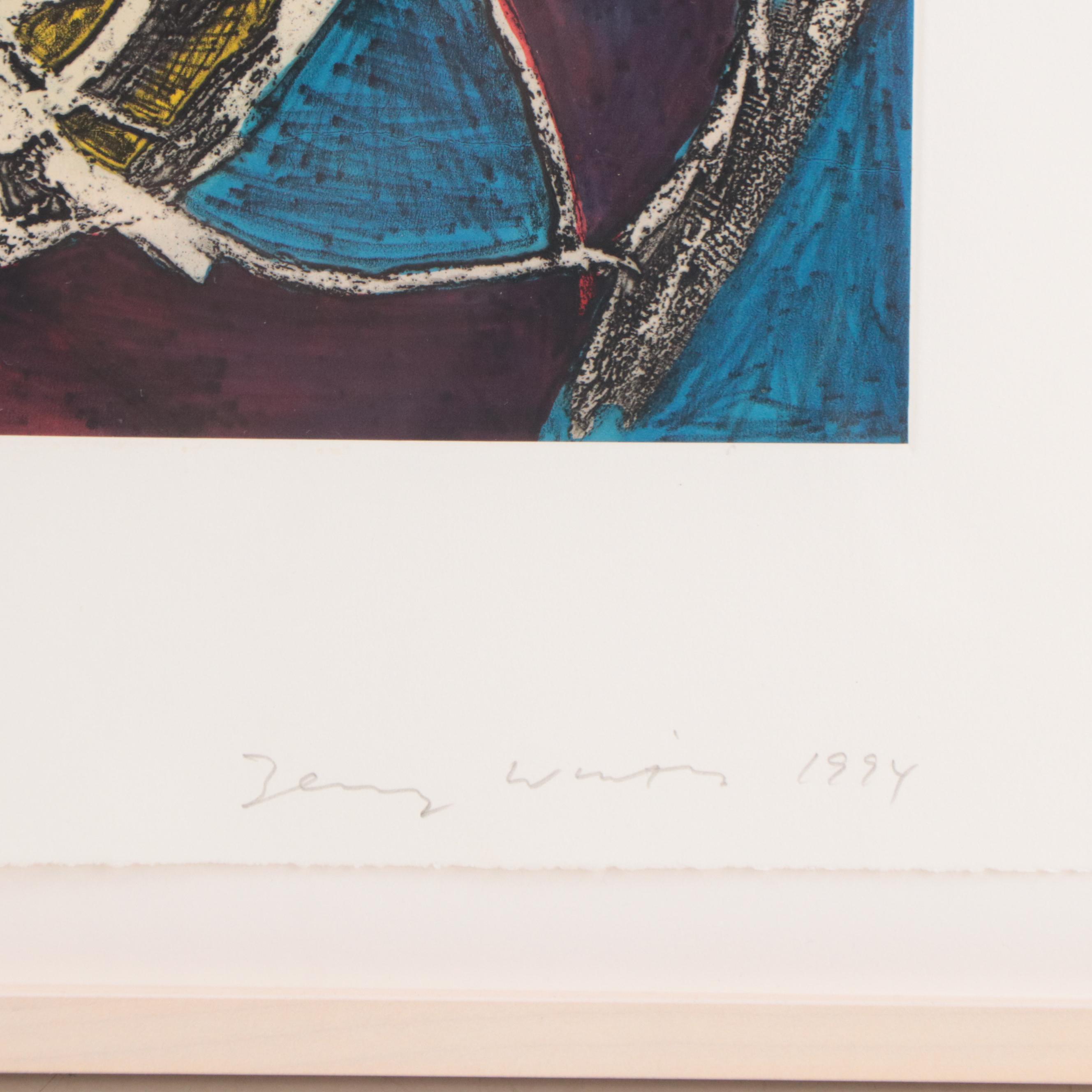 Terry Winters Intaglio Print "Models of Synthetic Pictures", 1994