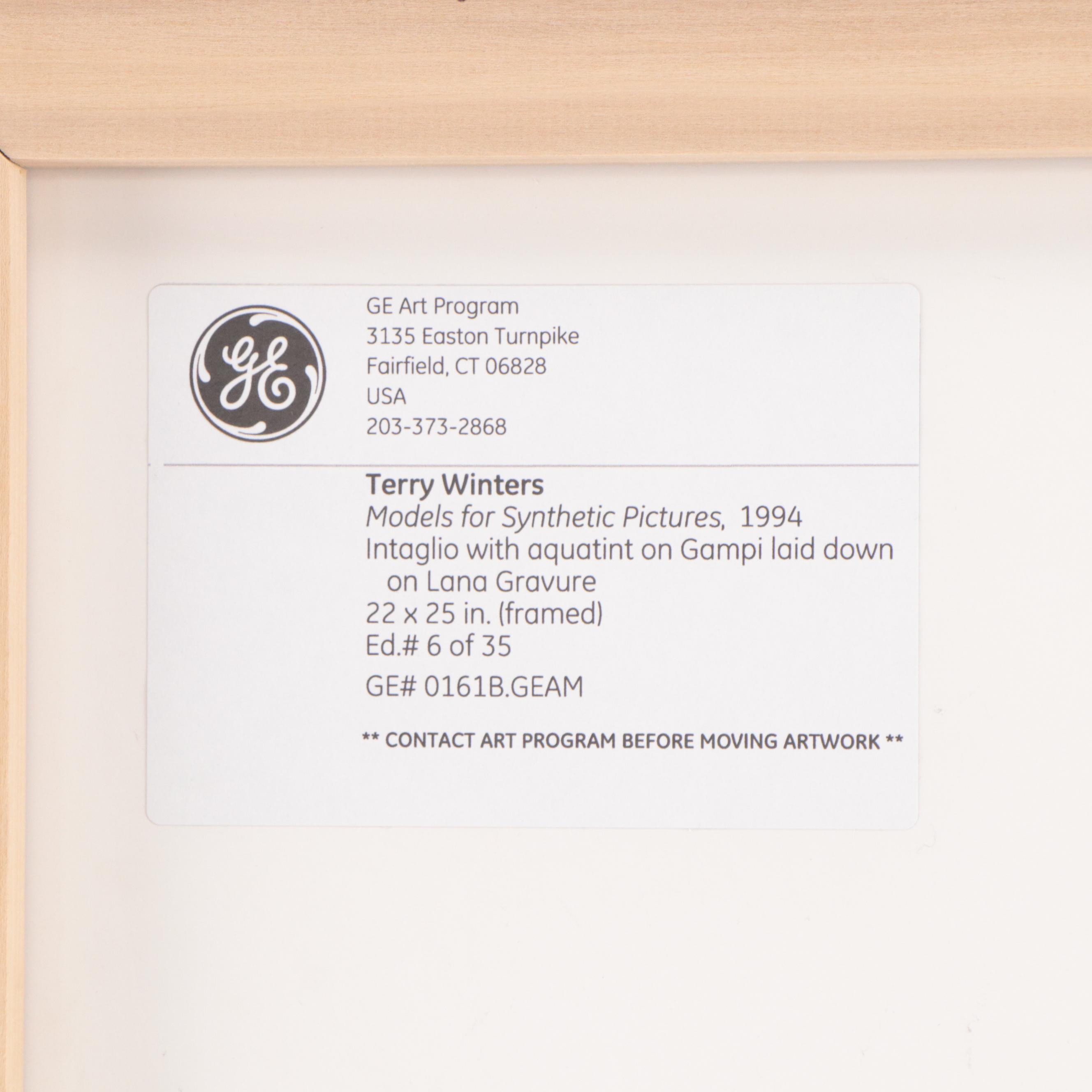 Terry Winters Intaglio Print "Models of Synthetic Pictures", 1994