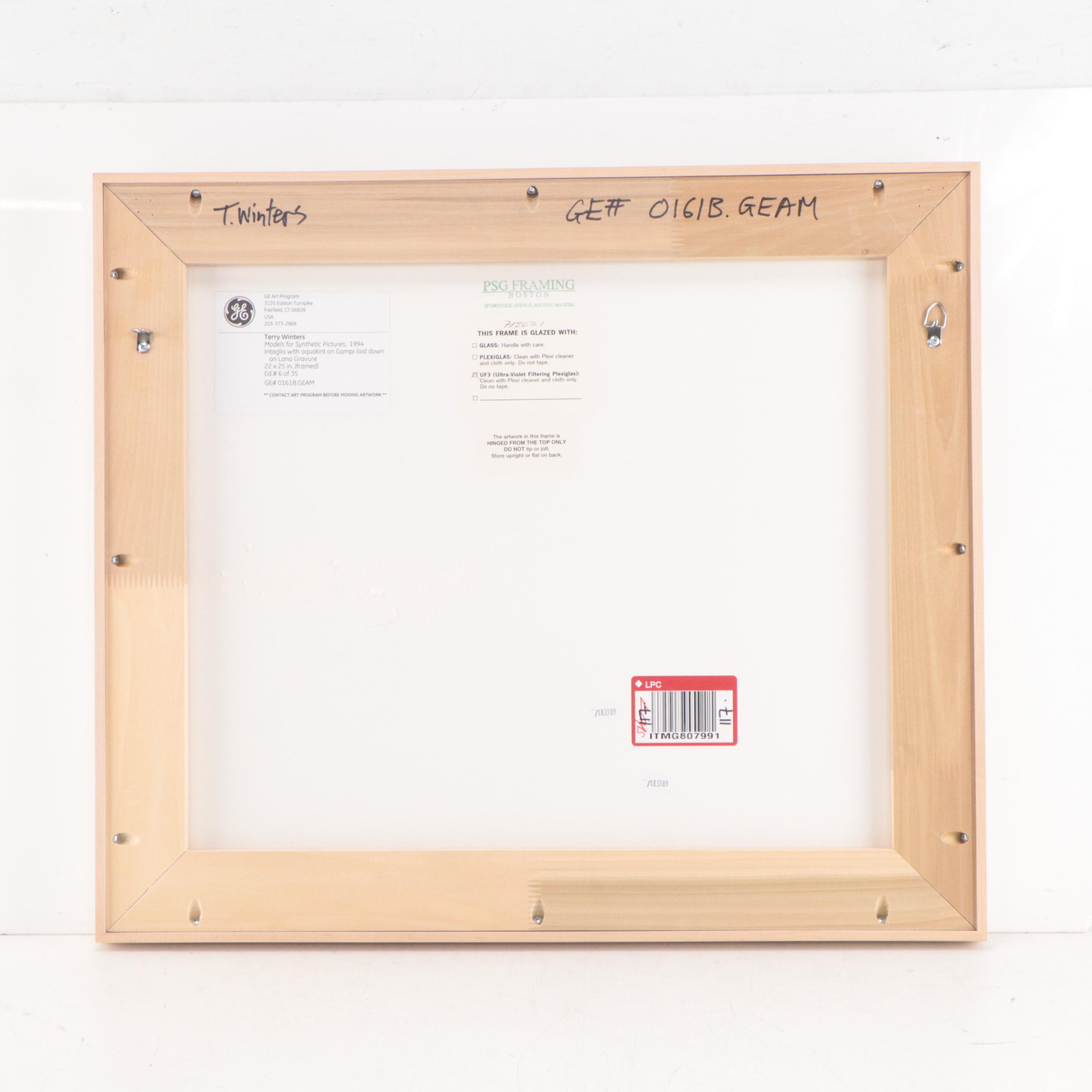 Terry Winters Intaglio Print "Models of Synthetic Pictures", 1994