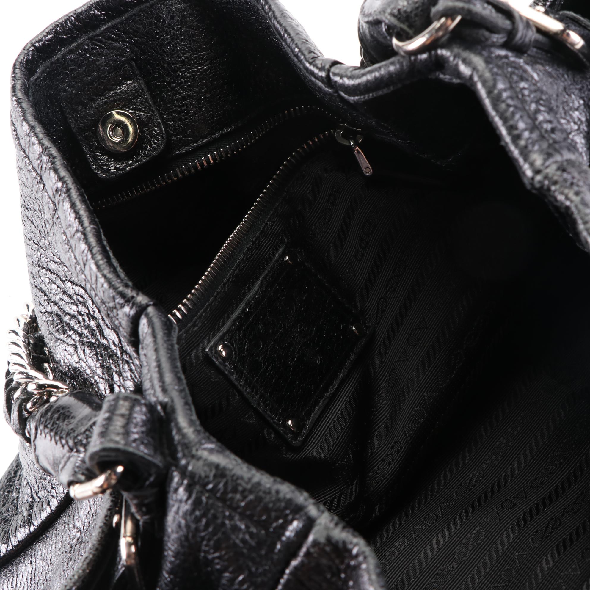 Prada Chain Tote Bag BR3811 in Cervo Luxe Leather