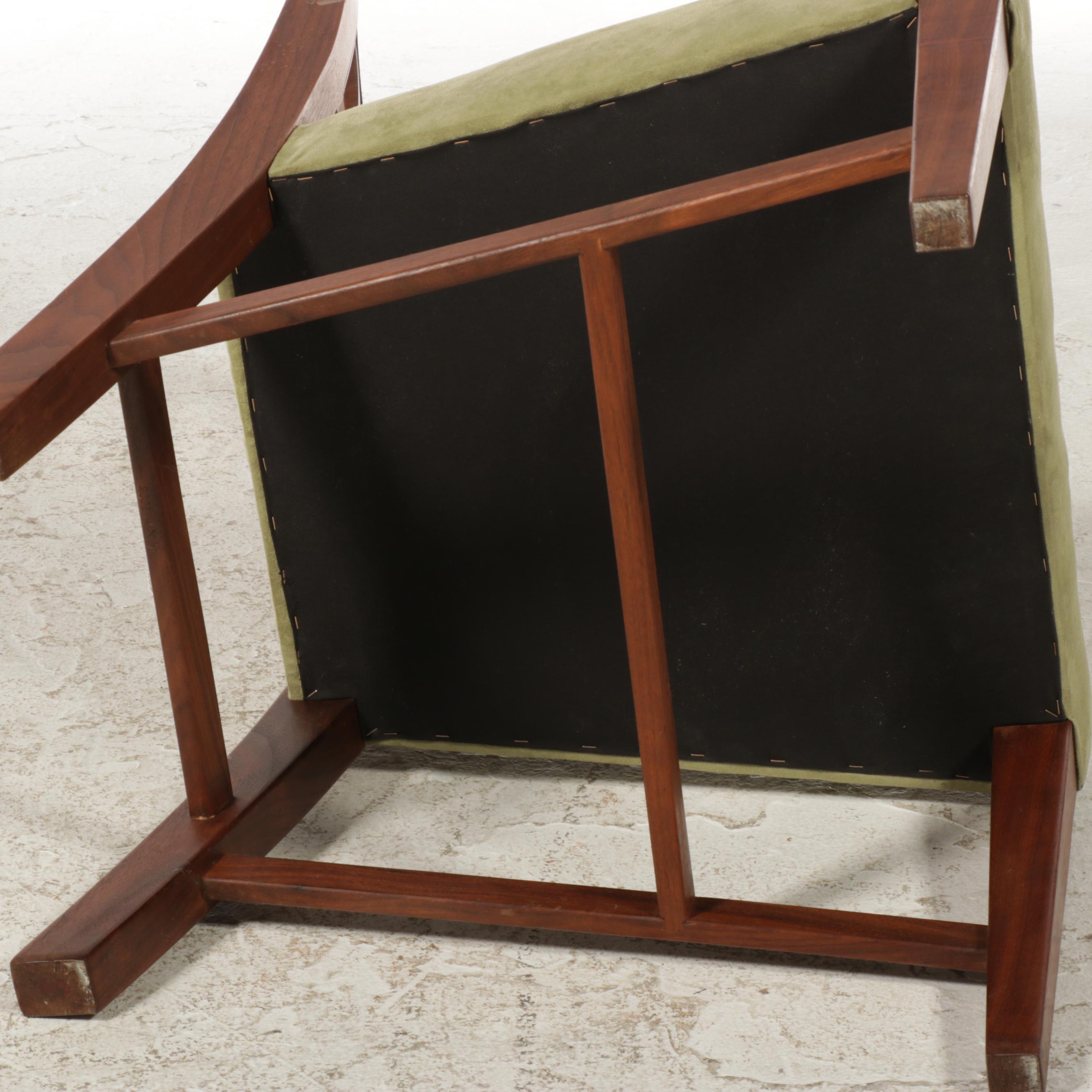 Six Charles Shackleton Federal Style Walnut Bench-Made Side Chairs, dated 2002